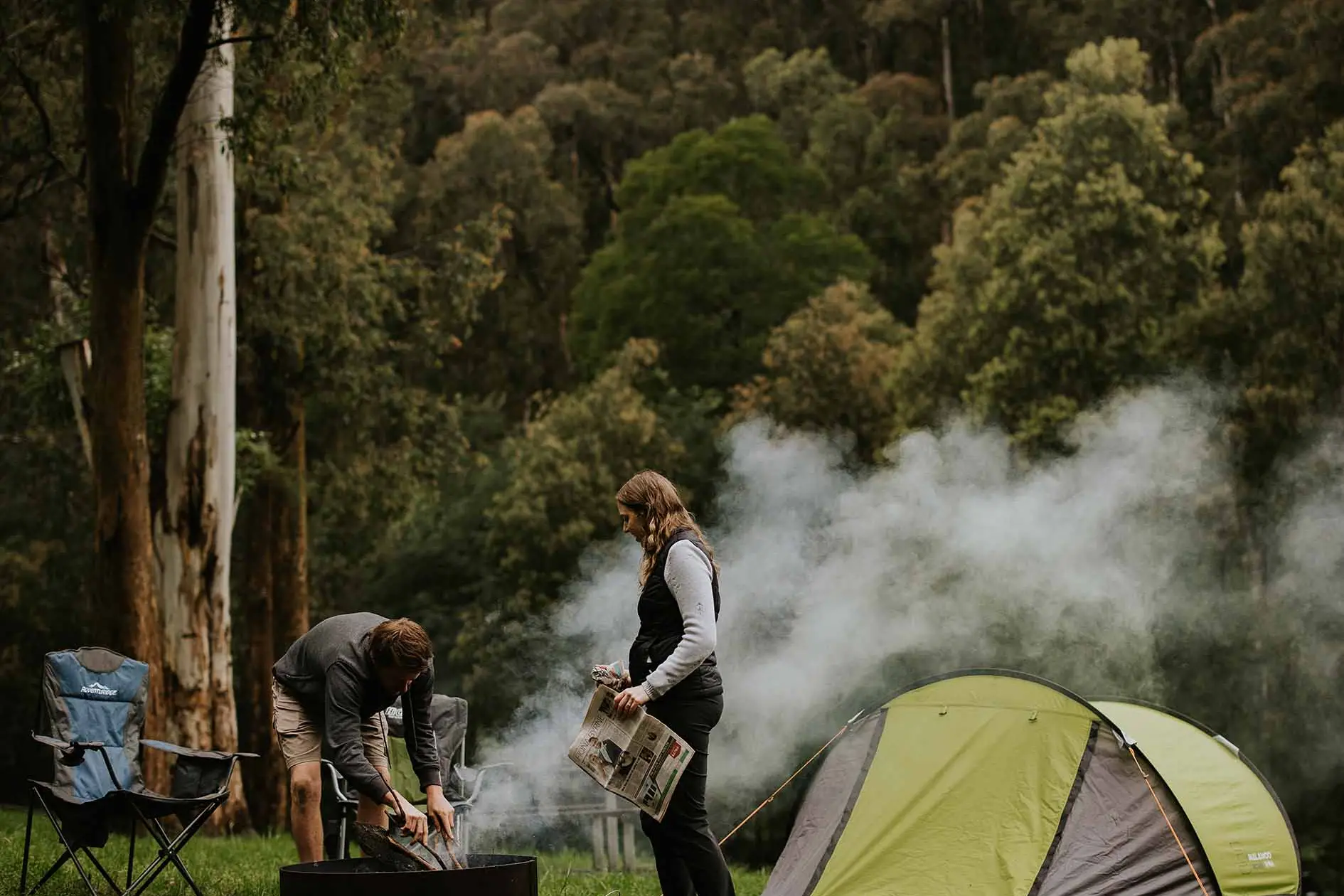 <p>BE PREPARED: Authorities are urging campers not to leave campfires unattended.</p>\\n