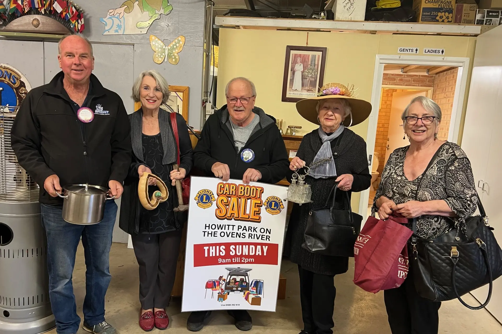 <p>WASTE NOT, WANT NOT: Looking forward to this Sunday\\'s Car Boot Sale in Bright\\'s Howitt Park are (from left) Stephen Jenvey, Doreen Hales, Fritz Ahne, Peggy Miller and Raelene Shallow. PHOTO: Bright Lions</p>\\n