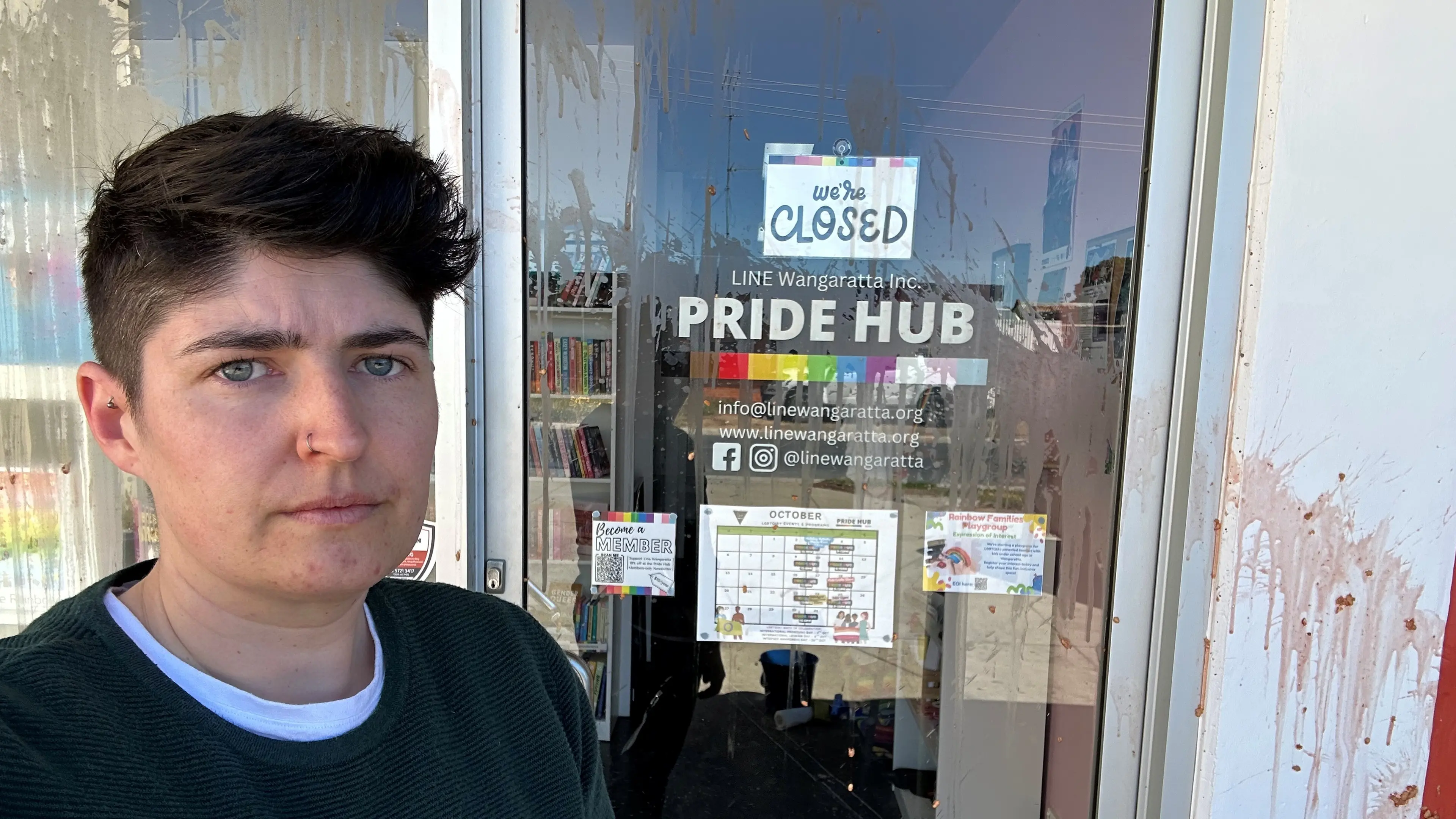 Baked beans and bigotry: Wangaratta Pride Hub targeted by vandals