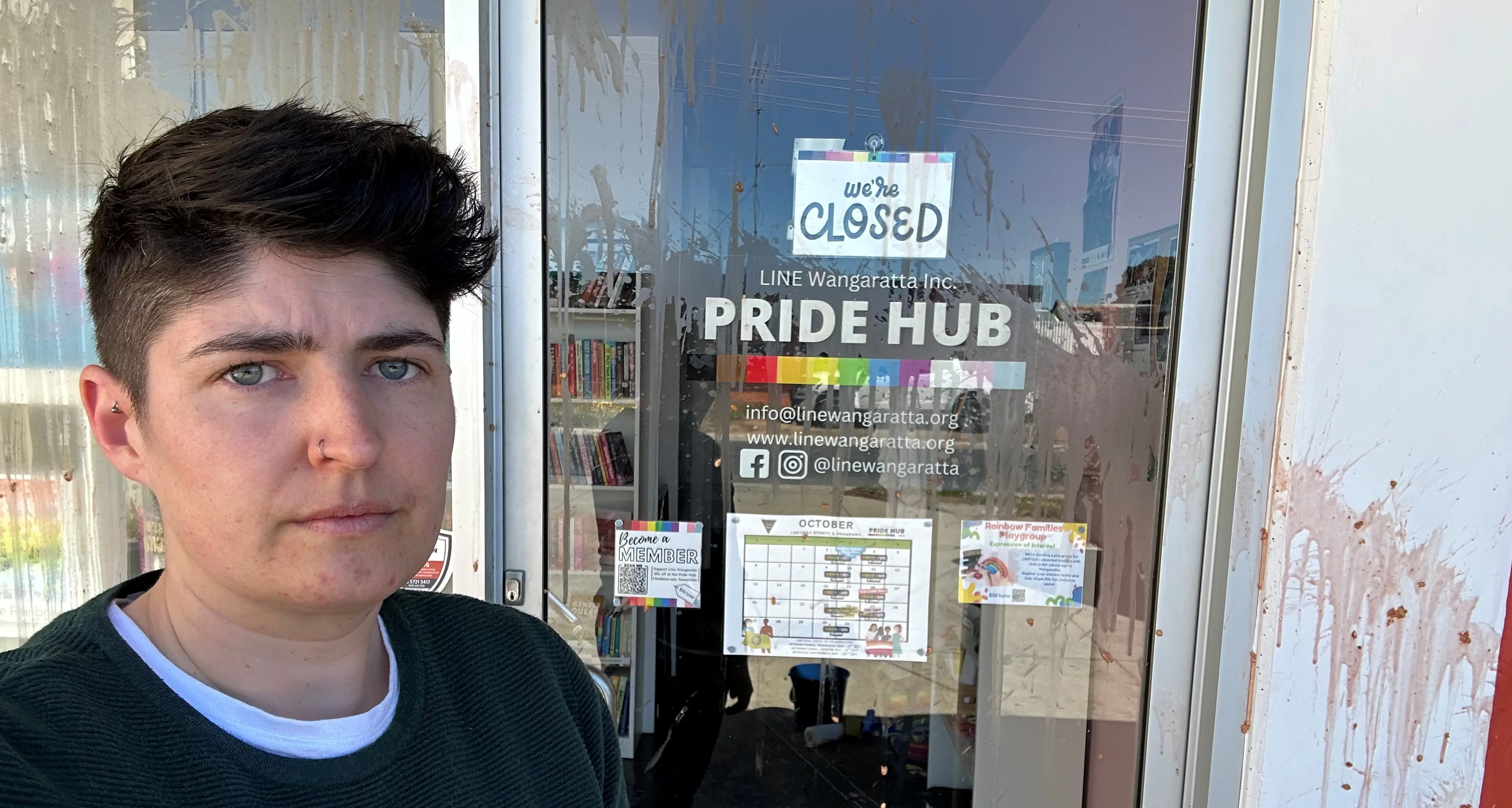 Baked beans and bigotry: Wangaratta Pride Hub targeted by vandals