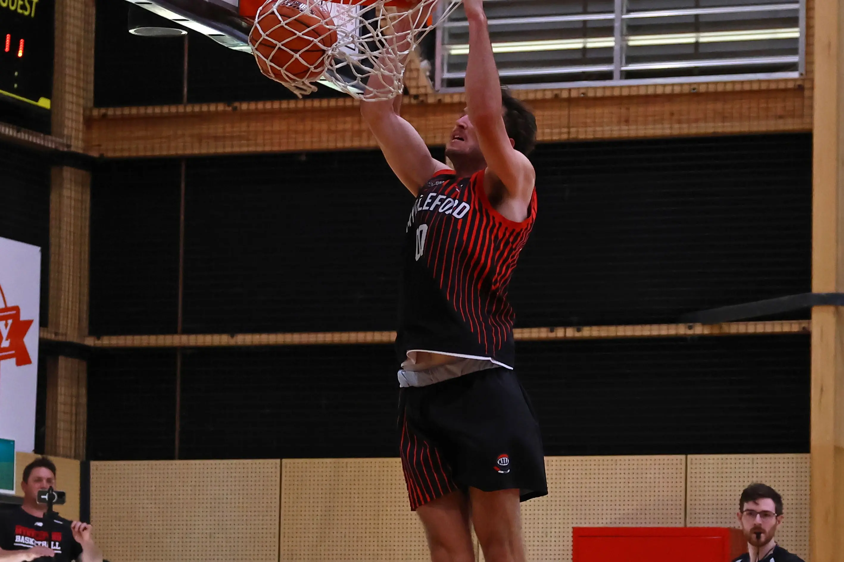 <p>DUNKED: Levi Young takes the ball to the hoop in the Saints match against Echuca on Sunday. PHOTO: Janet Watt</p>\\n