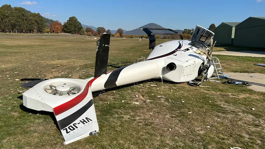 Pilot error responsible for helicopter crash at Porepunkah: ATSB