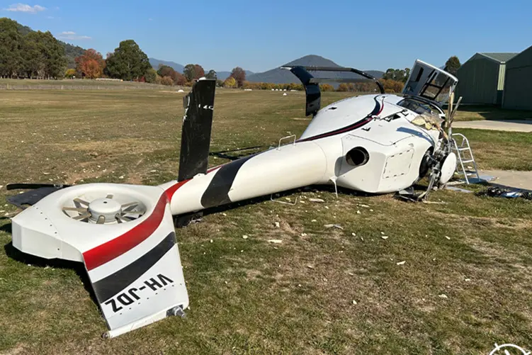 Pilot error responsible for helicopter crash at Porepunkah: ATSB