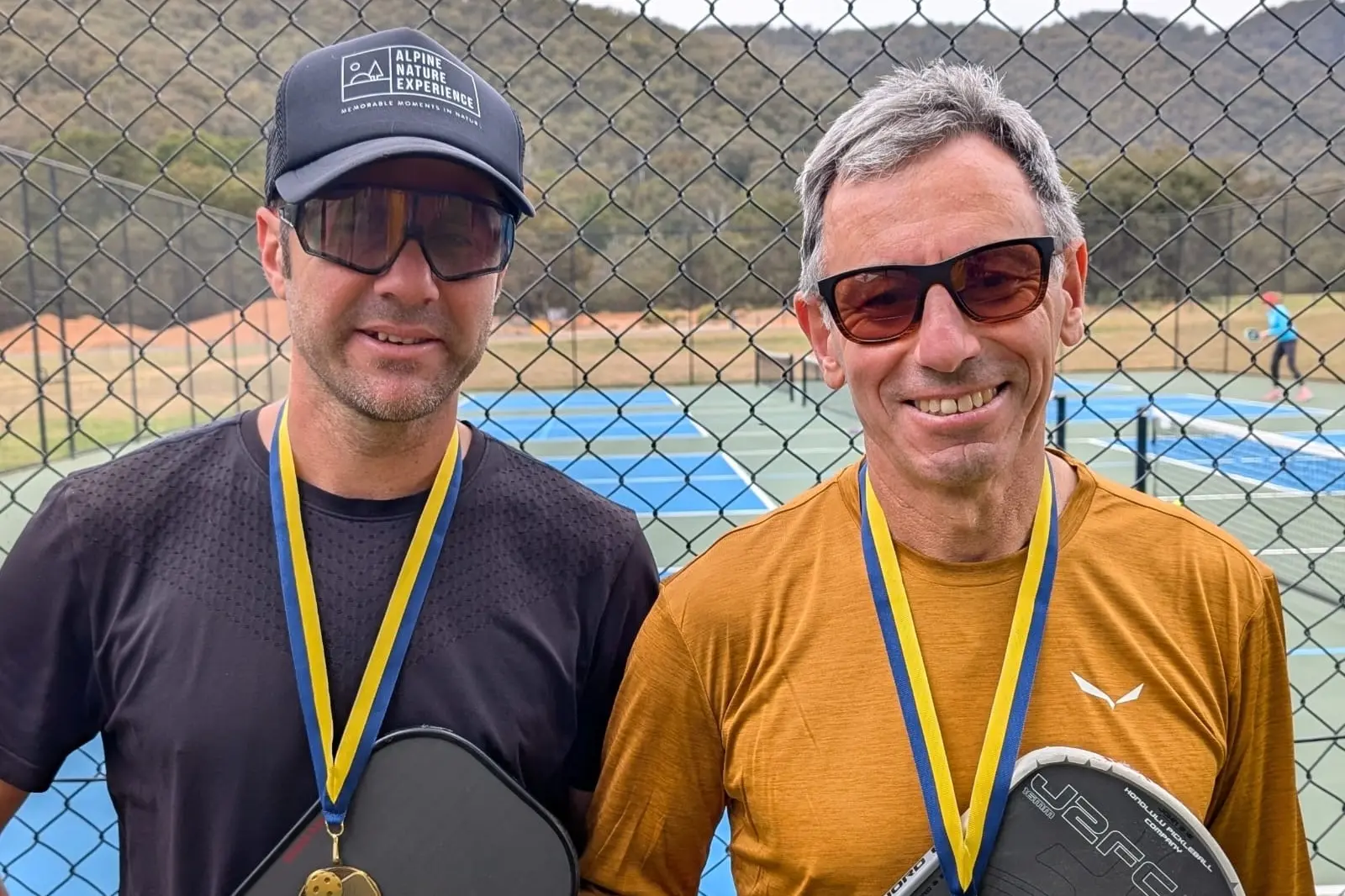 <p>THE BEST: Men\\'s doubles winners Wally Arcidiacono and Craig Collins.</p>\\n