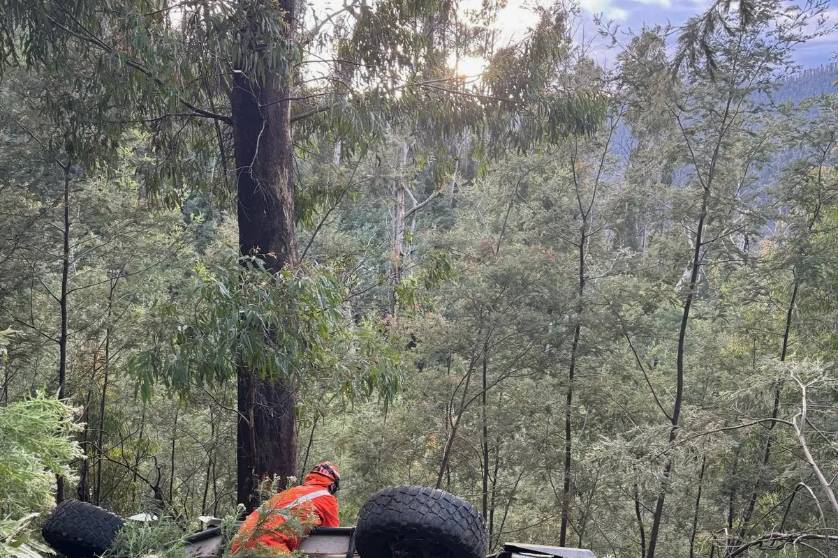 <p>ROLLOVER RESCUE: An all-agencies response was required after a single-vehicle crash in Abbeyard last Saturday morning. PHOTO: Bright SES</p>\\n