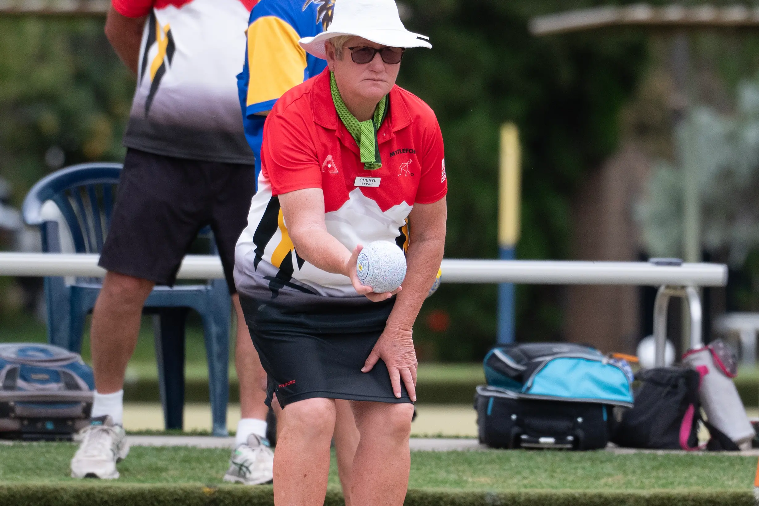 <p>PRECISION: Cheryl Lewis takes her time to plan the perfect shot. PHOTO: Melissa Beattie</p>\\n