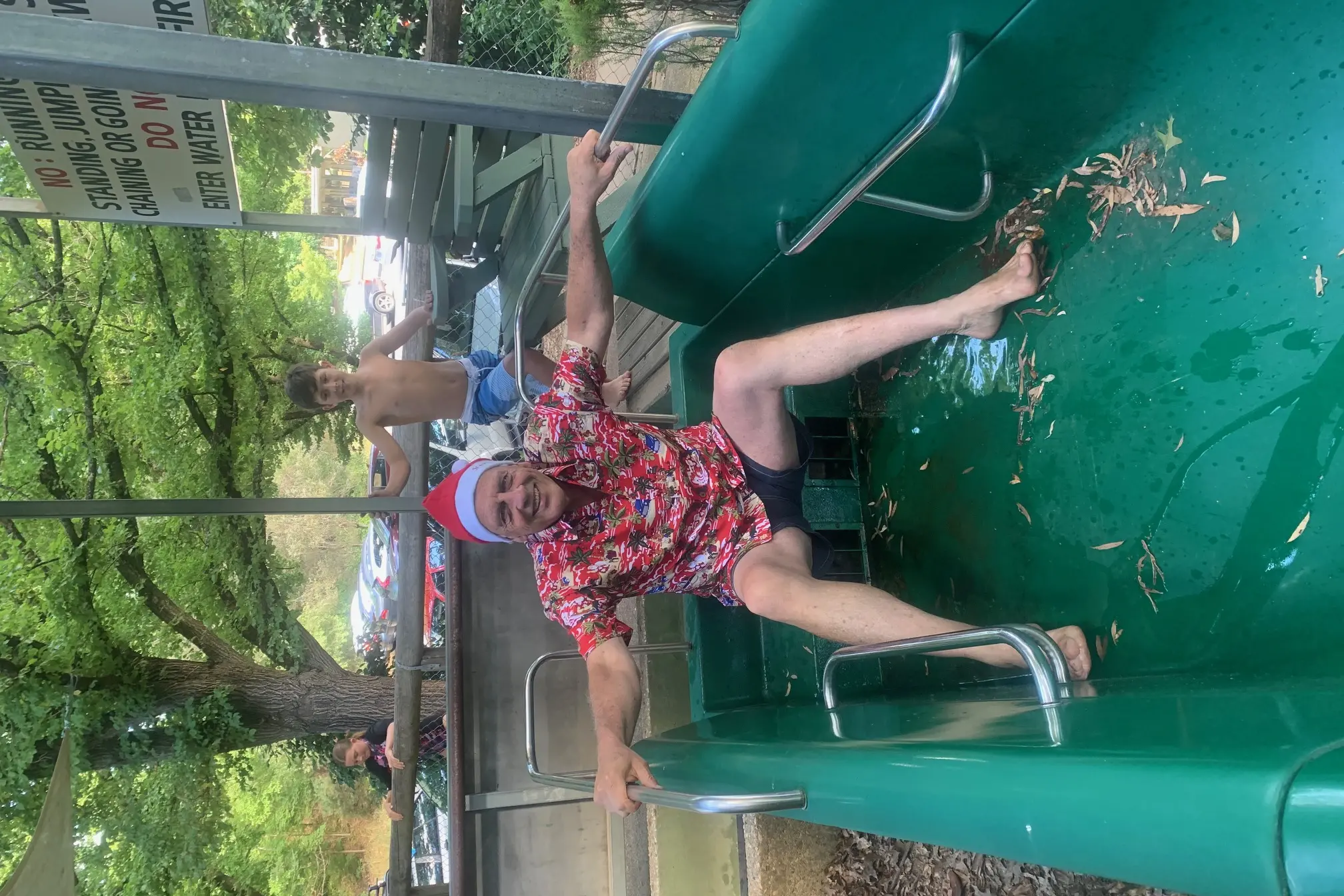 <p>SLIDE INTO THE SUMMER SPIRIT: Cry \\'Cowabunga!\\' like Allan Poyner this Christmas season, as the Bright Rotary Club open the waterslide in Howitt Park this Boxing Day. PHOTO: Bright Rotary Club.</p>\\n