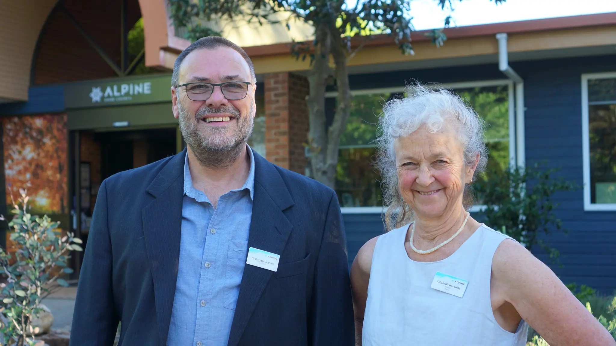 Cr Gareth Graham and Cr Sarah Nicholas elected as Alpine Shire Mayor and Deputy Mayor