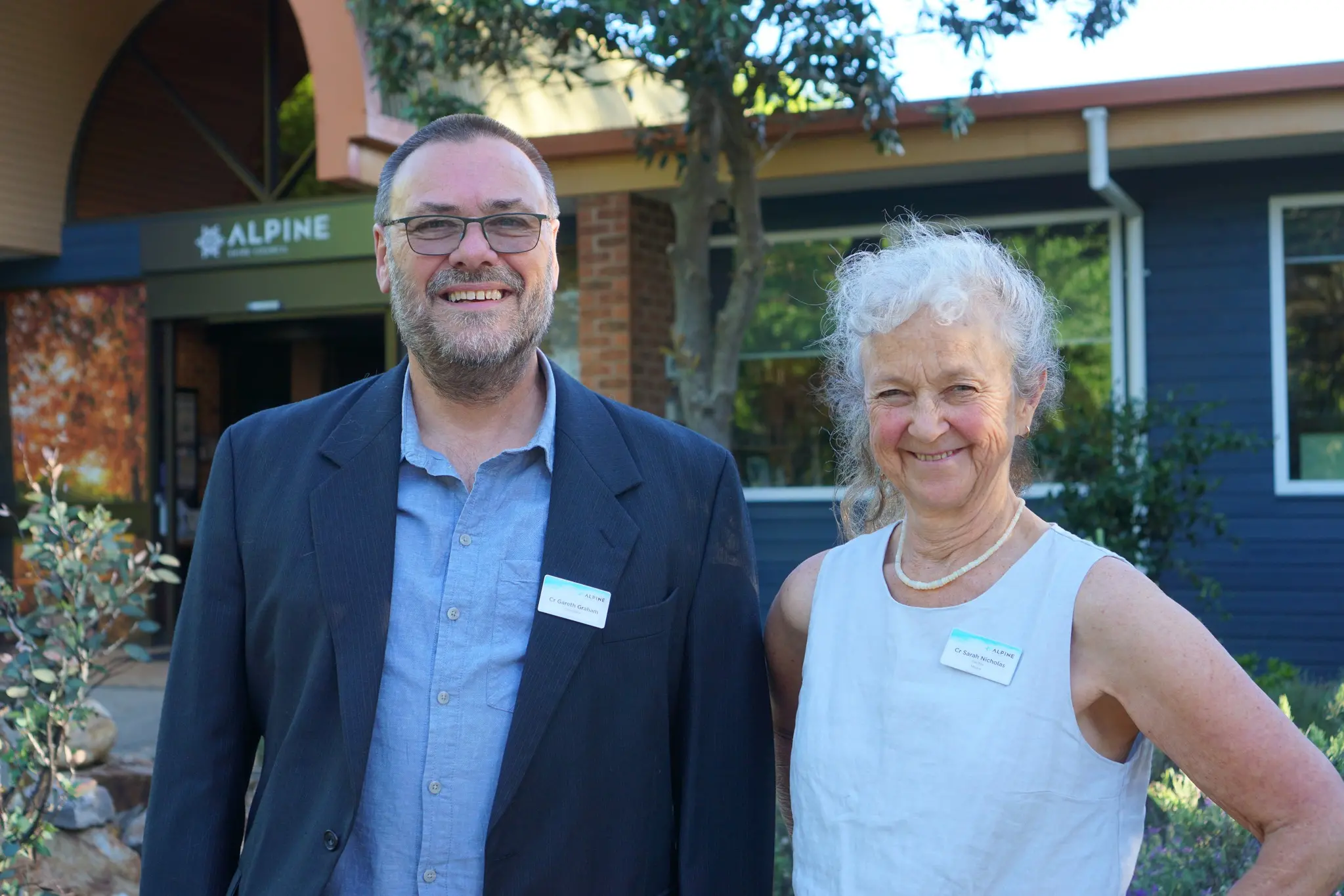 Cr Gareth Graham and Cr Sarah Nicholas elected as Alpine Shire Mayor and Deputy Mayor