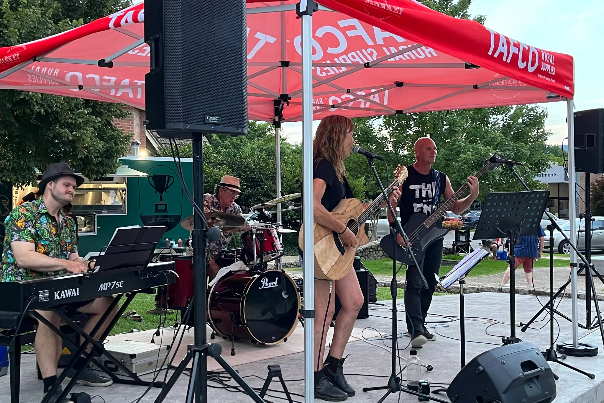 <p>LIVING FOR LIVE MUSIC: The Summer Series 2025 line-up saw Tracey Hamilton and The Friesians take the centre of town by storm. PHOTO: Myrtleford Summer Series.</p>\\n