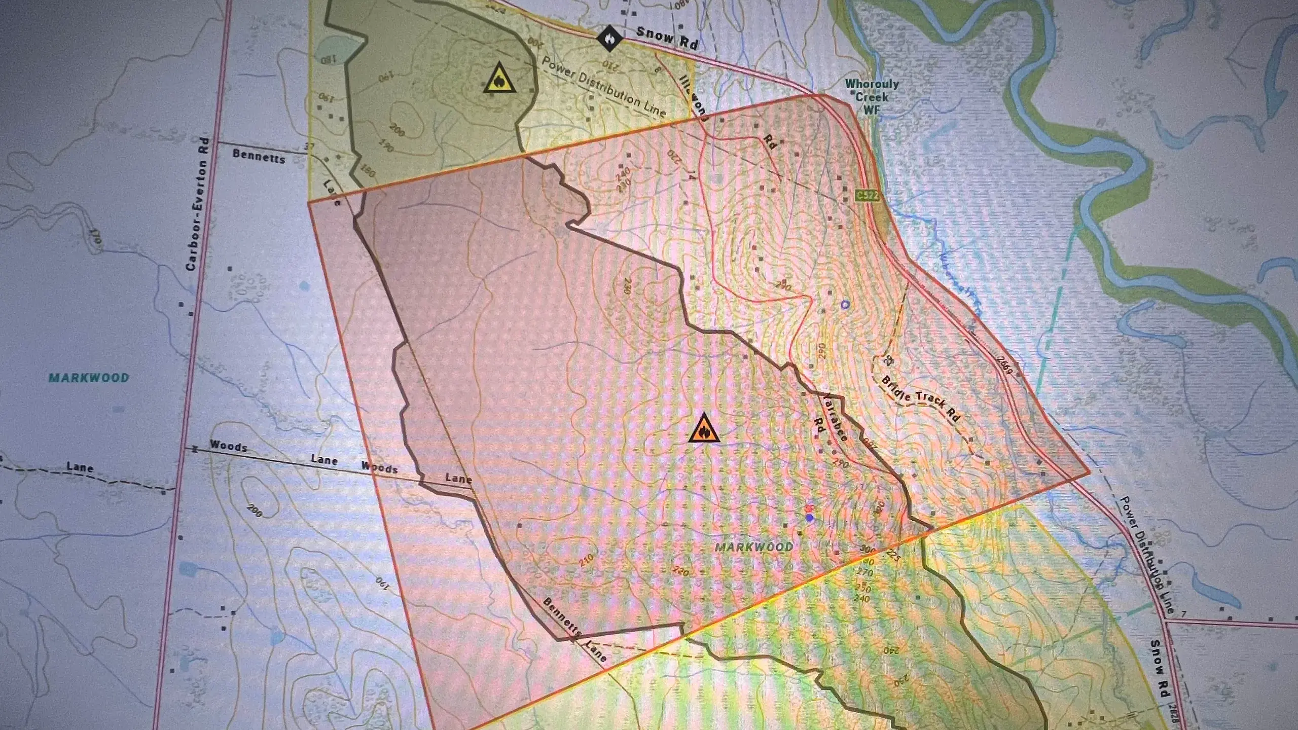 Fire slowed, but still not under control