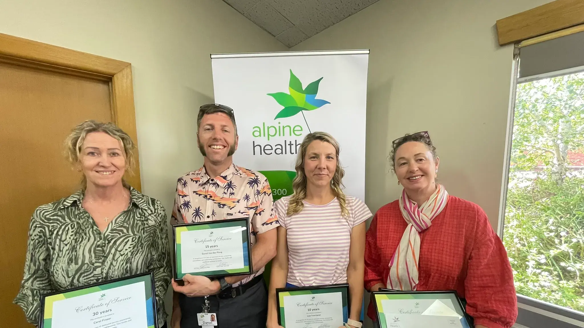 Alpine Health awards staff and volunteers