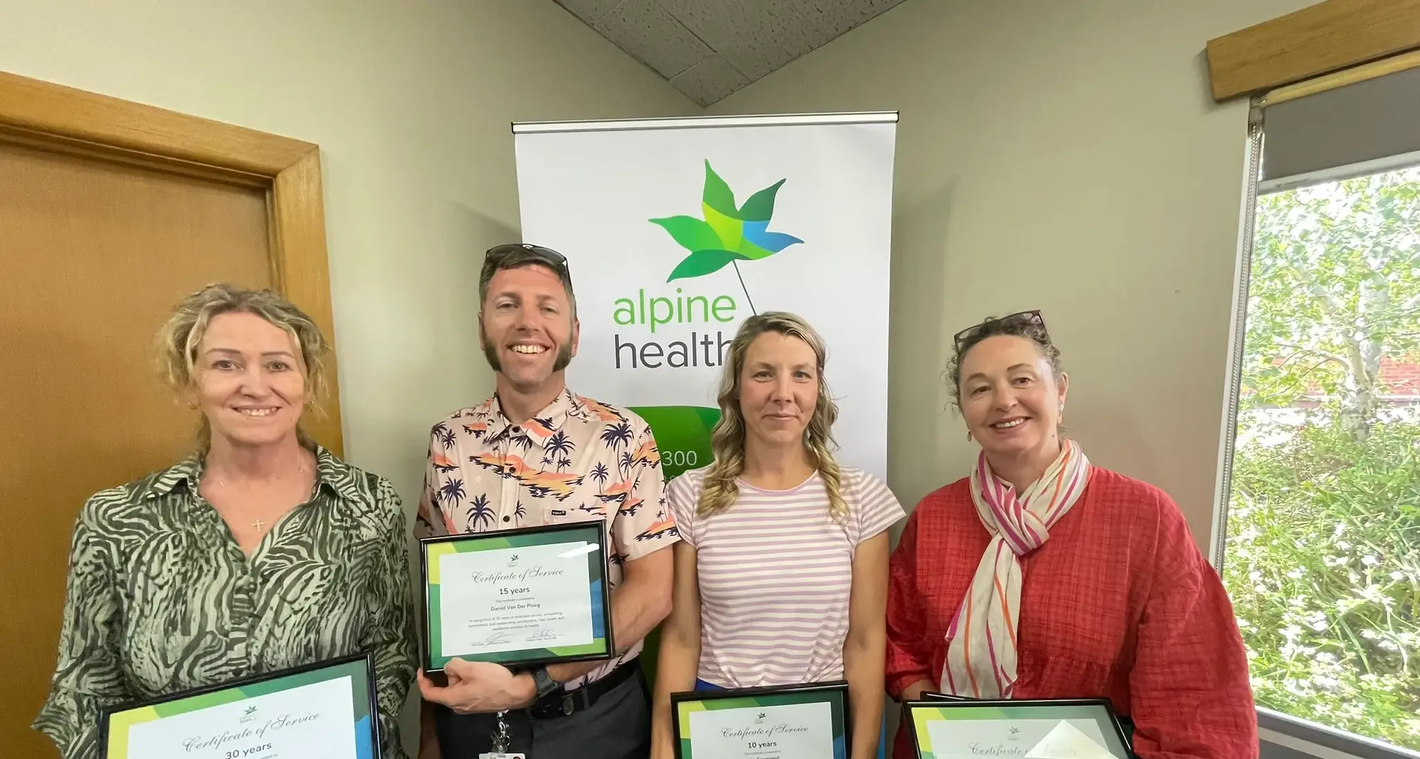 Alpine Health awards staff and volunteers