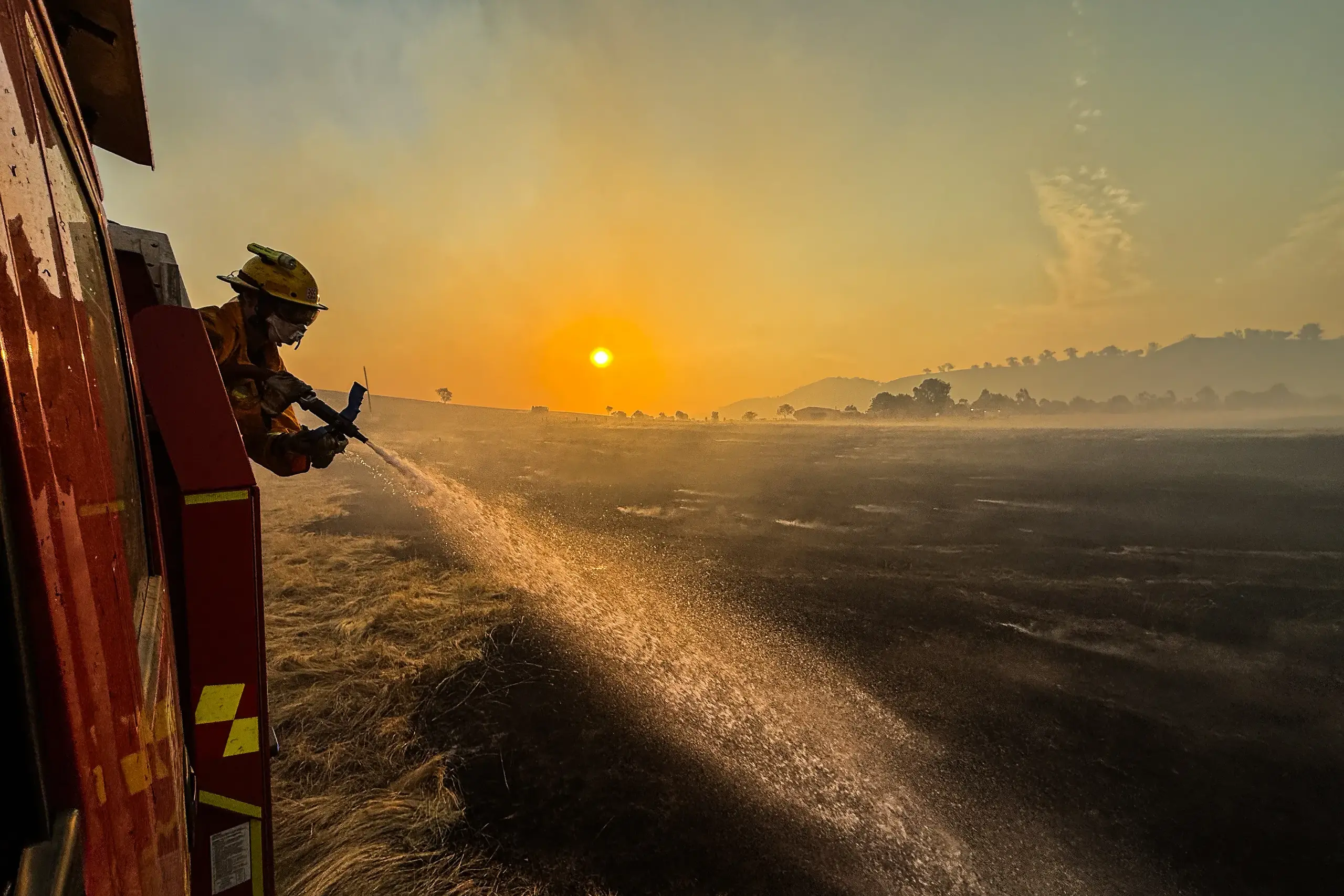 <p>THE FRONT LINE: Firefighters from the rural city have been part of the heroic response to a devastating fire in Longwood over the past week. PHOTO: Marc Bongers</p>\\n