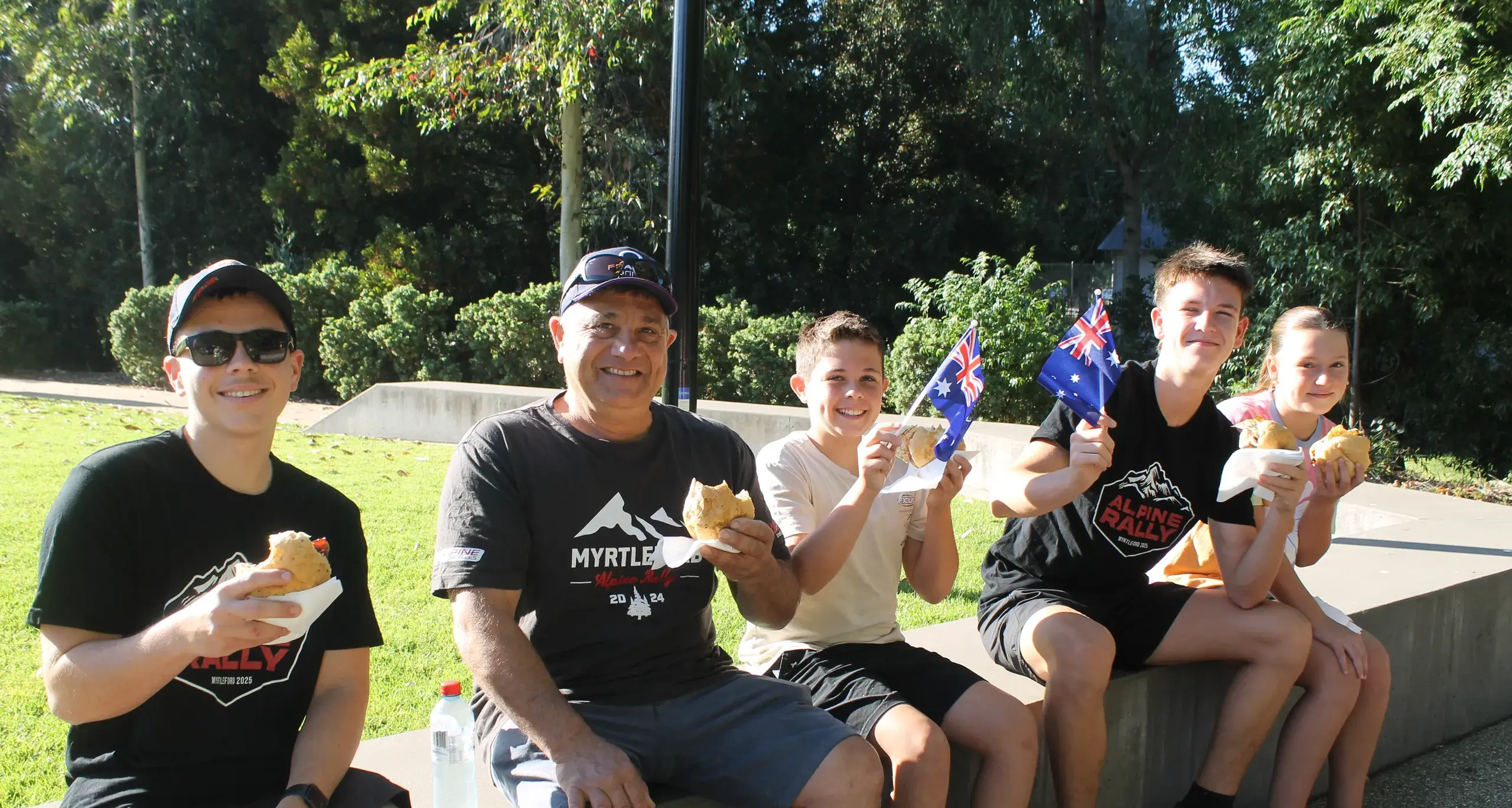 Masses make way to Myrtleford's Australia Day breakfast