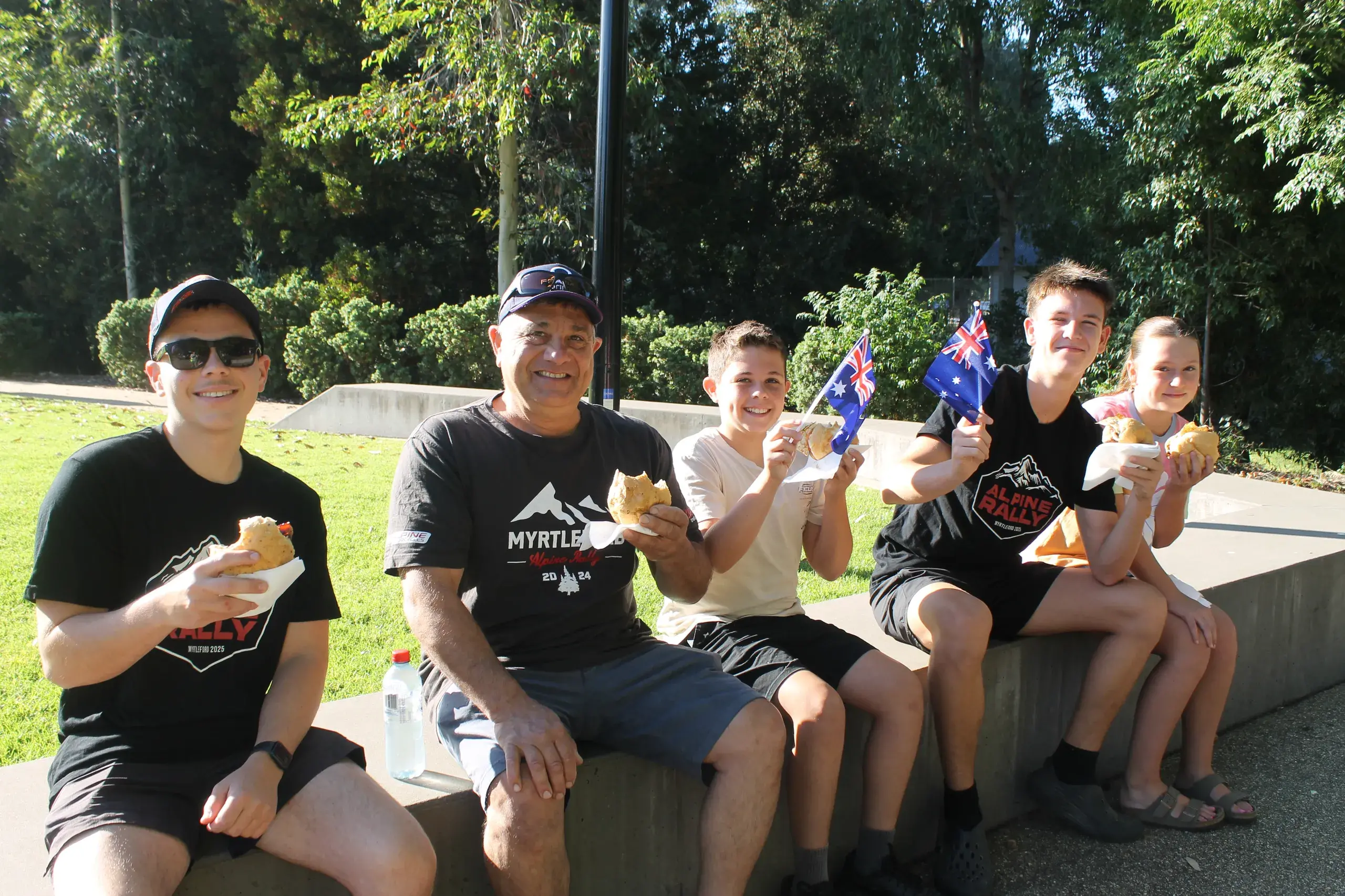 Masses make way to Myrtleford's Australia Day breakfast