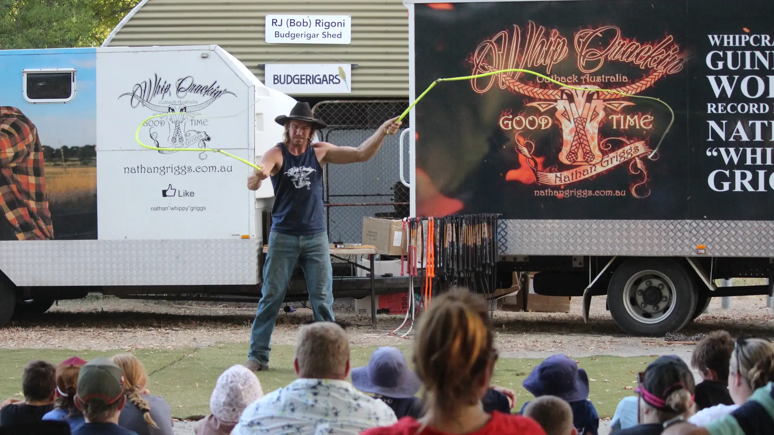 Whips wow the crowd at Myrtleford Showgrounds