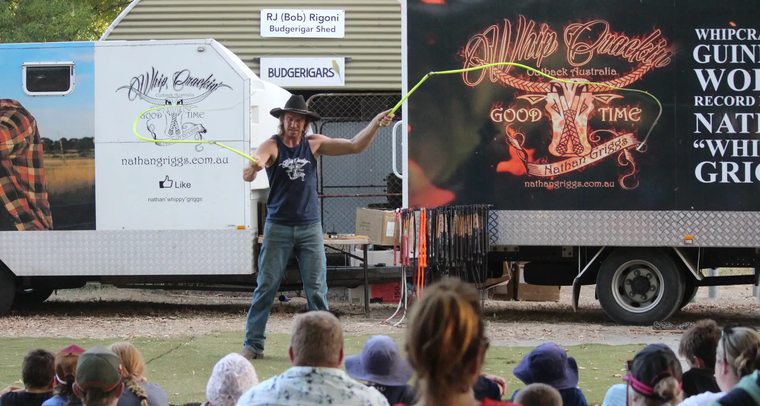Whips wow the crowd at Myrtleford Showgrounds