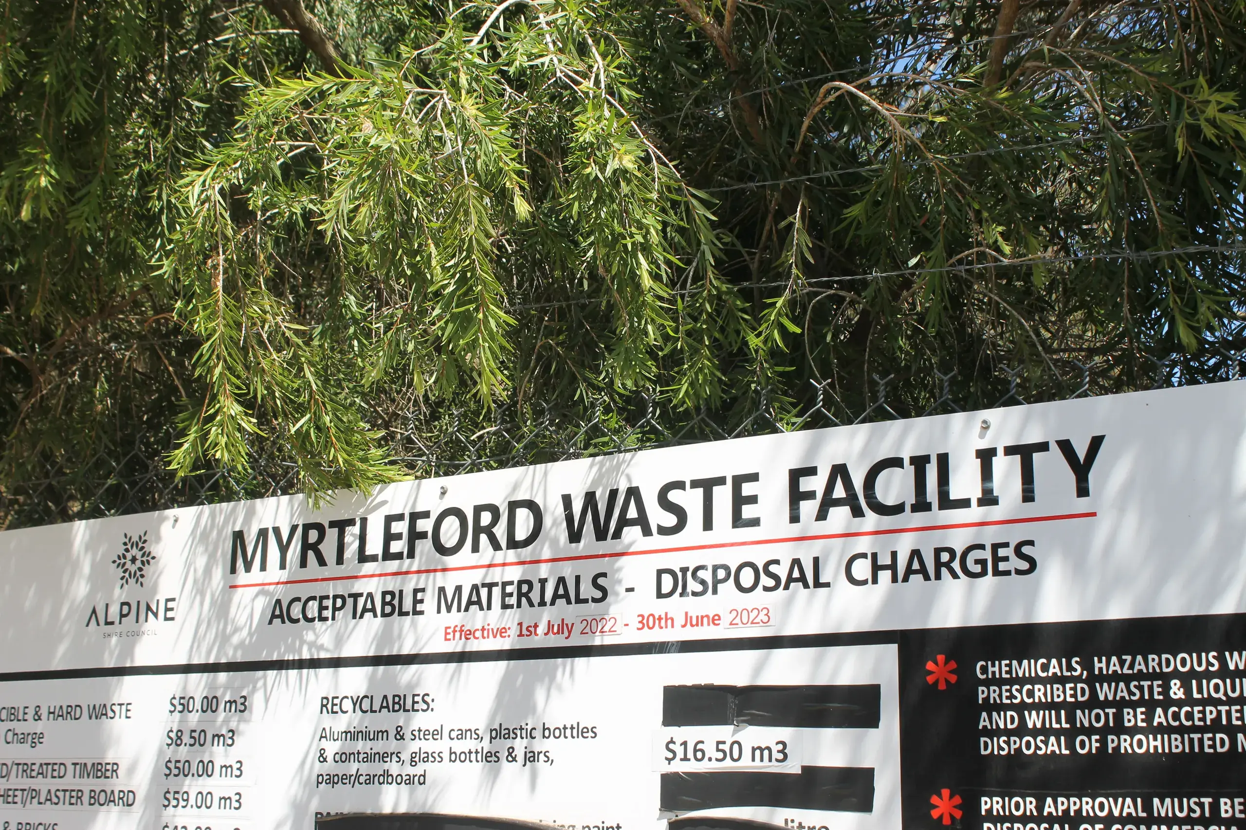 <p>SAFE SOIL SEAL: A geosynthetic line of topsoil was amended to the Myrtleford Landfill\\'s Cap construction plans. PHOTO: Phoebe Morgan.</p>\\n