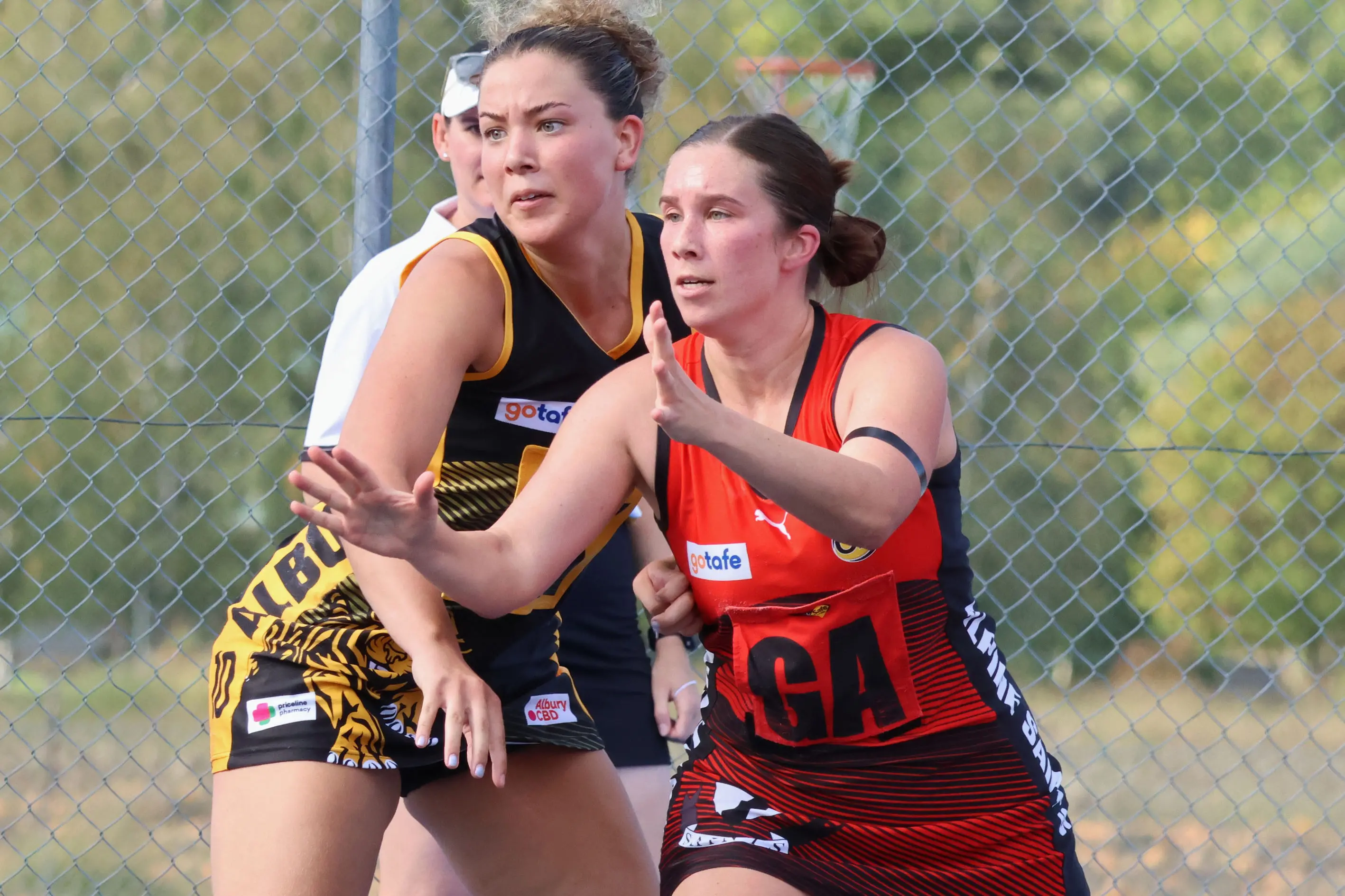 <p>SURE SHOT: Emma Sharp was a focal point going forward. PHOTOS: Janet Watt</p>\\n