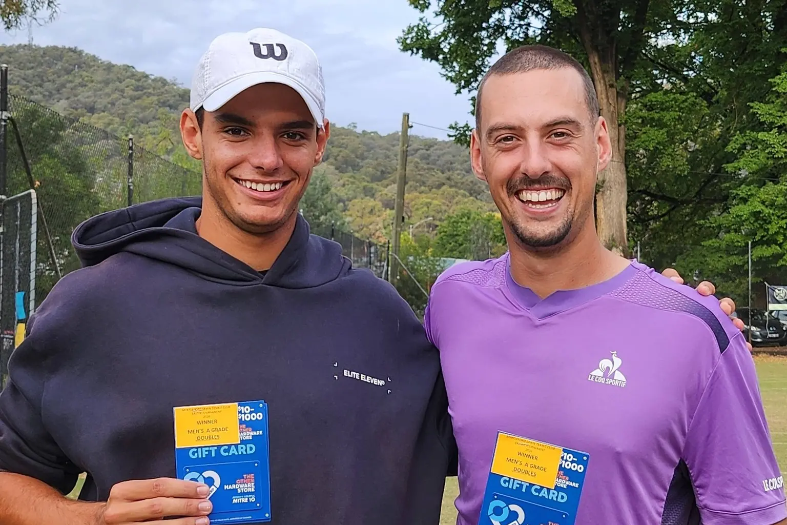 <p>TOP OF THE TURF: In the Senior division, Alex + Nick Salmon won the Tournament\\'s A-grade mixed doubles competition. PHOTO: MLTC.</p>\\n
