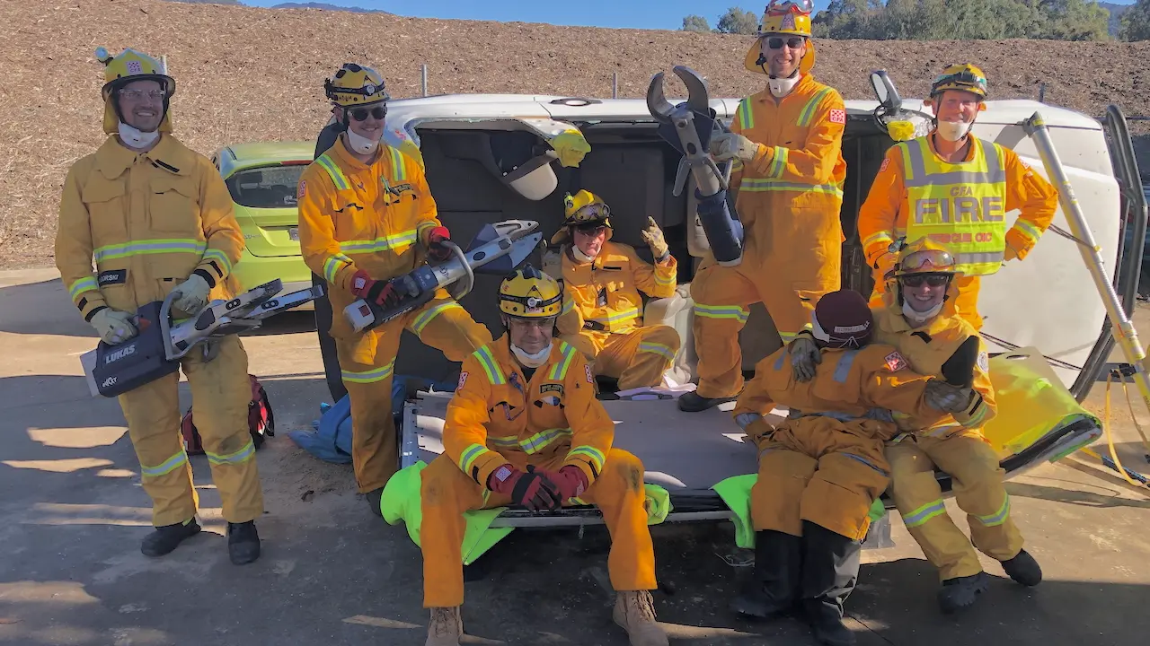 Mt Beauty CFA, Bright SES members hone road crash rescue skills