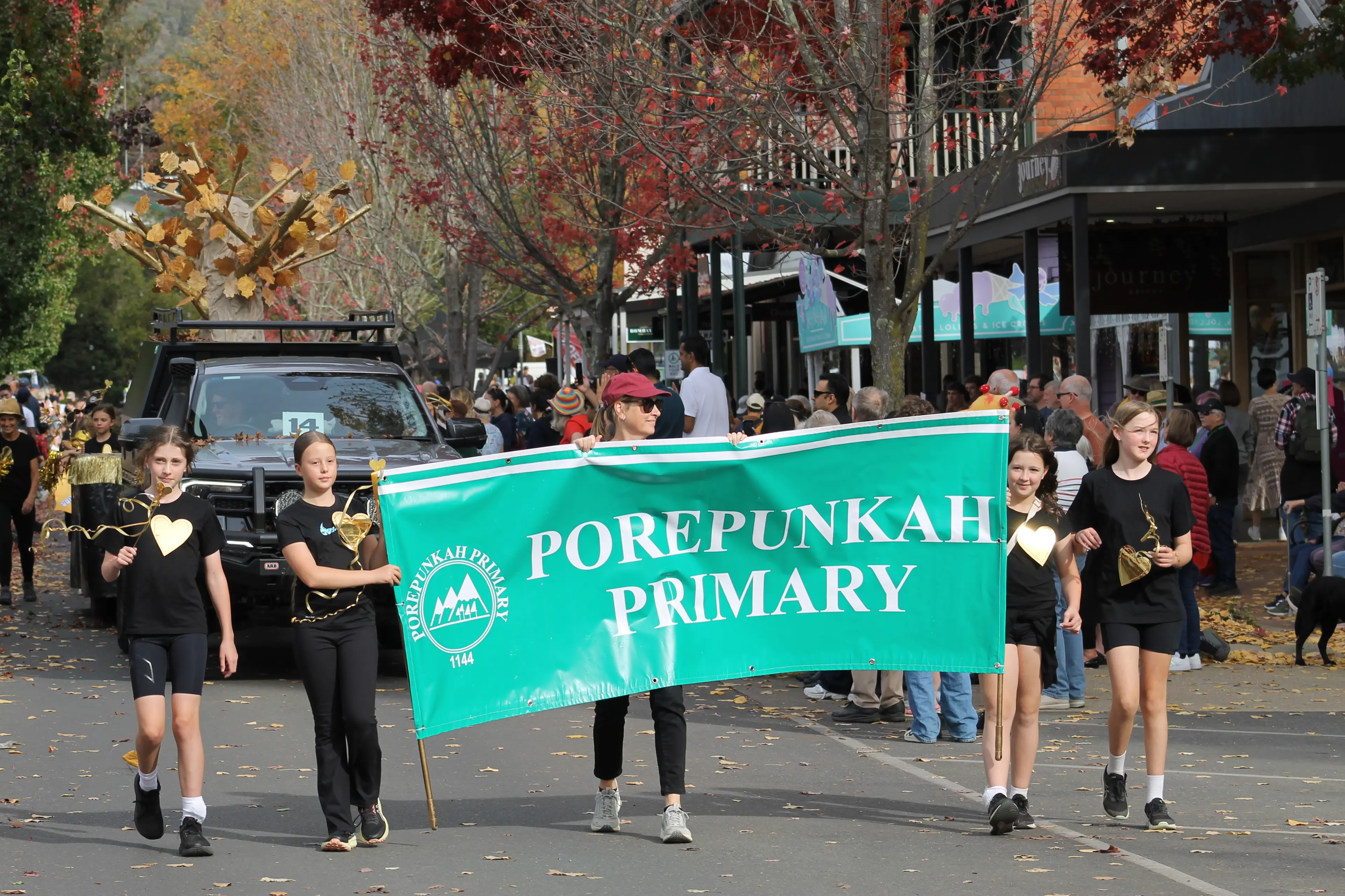 Porepunkah Primary School claims best float in this year's Gala Day Grand Parade