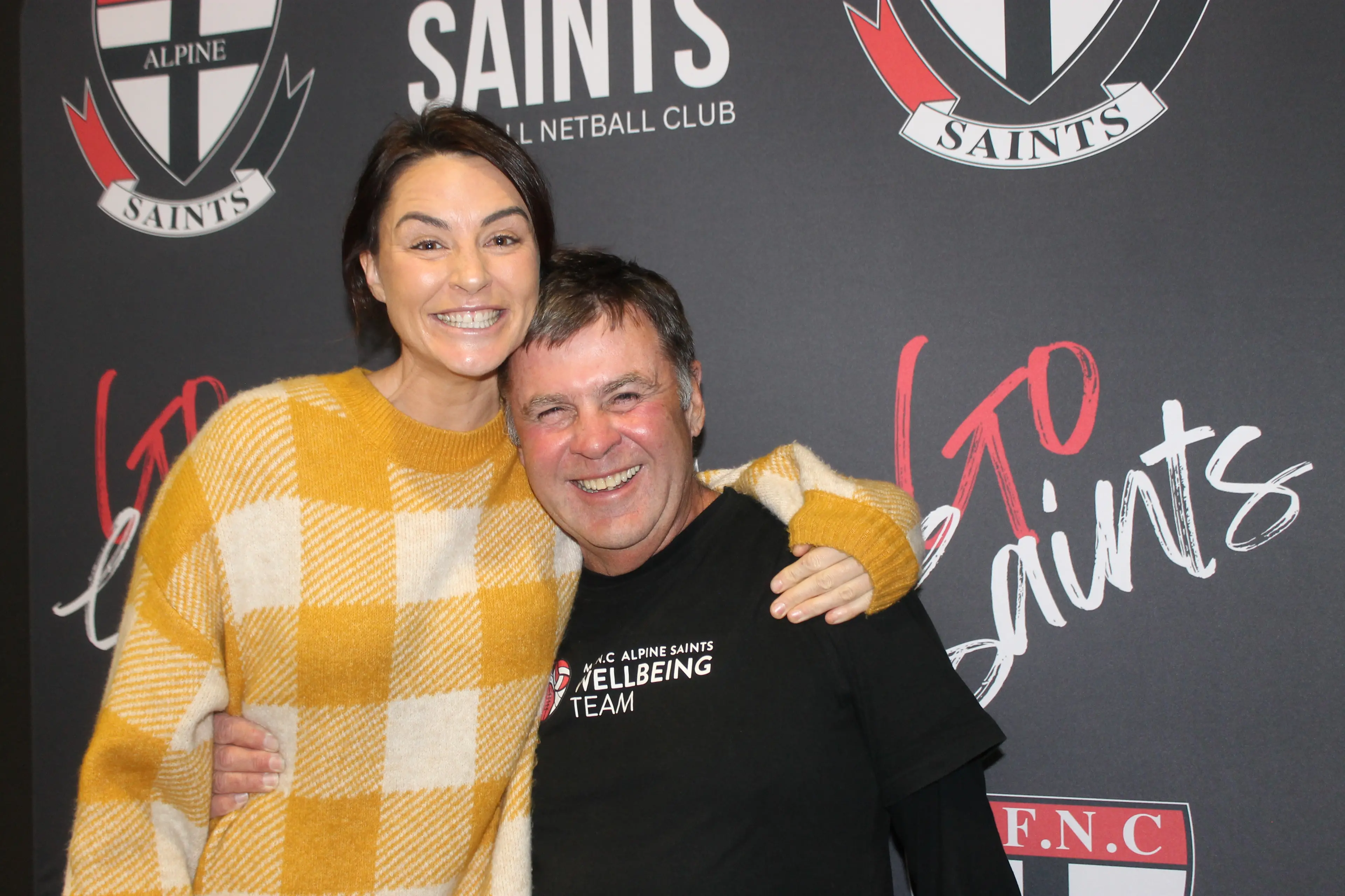 <p>EXERCISING HEALTHY ATTITUDES: (from left) Last year\\'s MFNC Wellbeing Week dinner guest speaker, Sharni Layton and wellbeing team leader, John Pryor helped do their part for the community to highlight the importance of good mental health in sports. PHOTO: Phoebe Morgan.</p>\\n