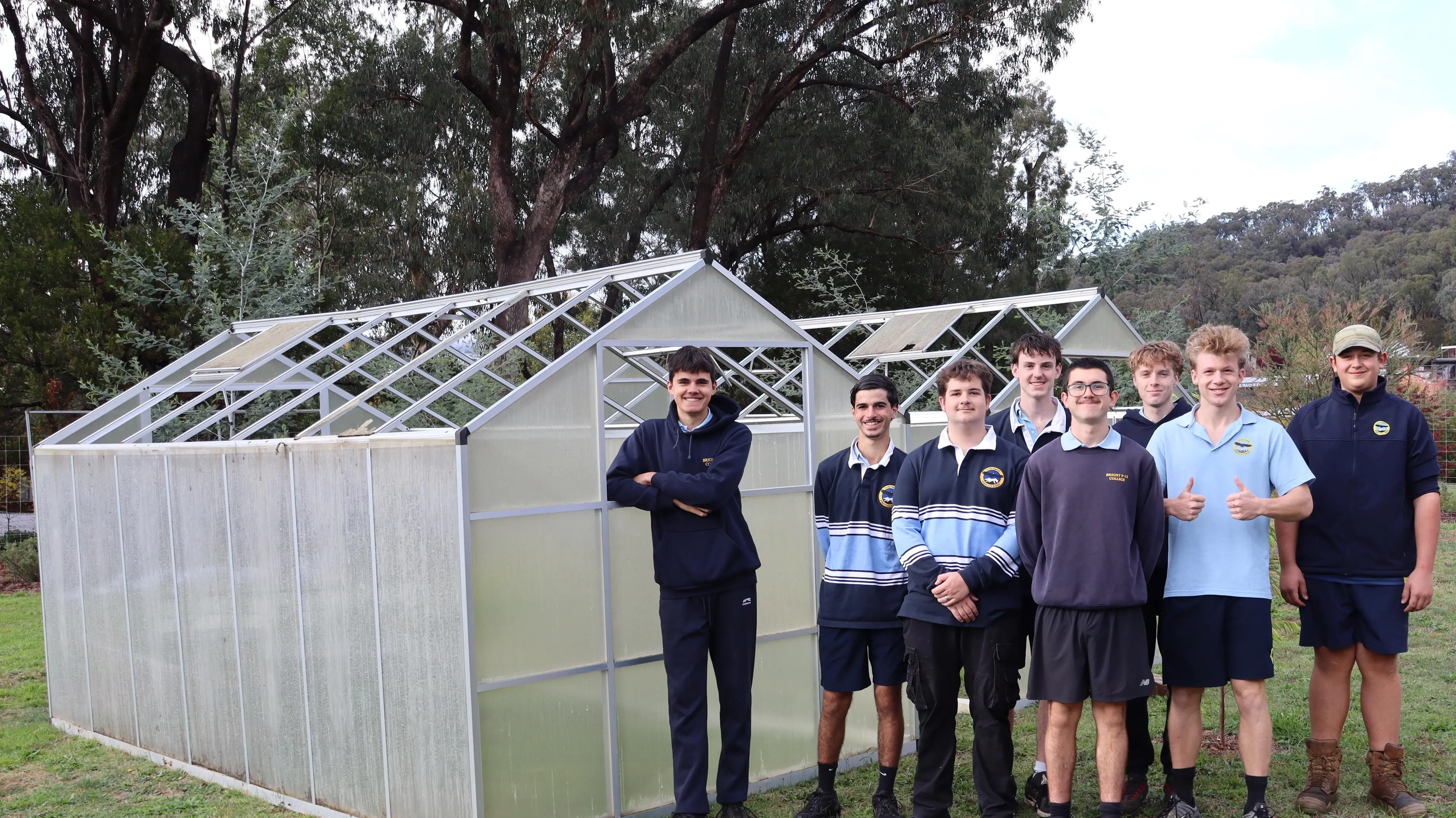 Donated greenhouses boost college's garden facilities