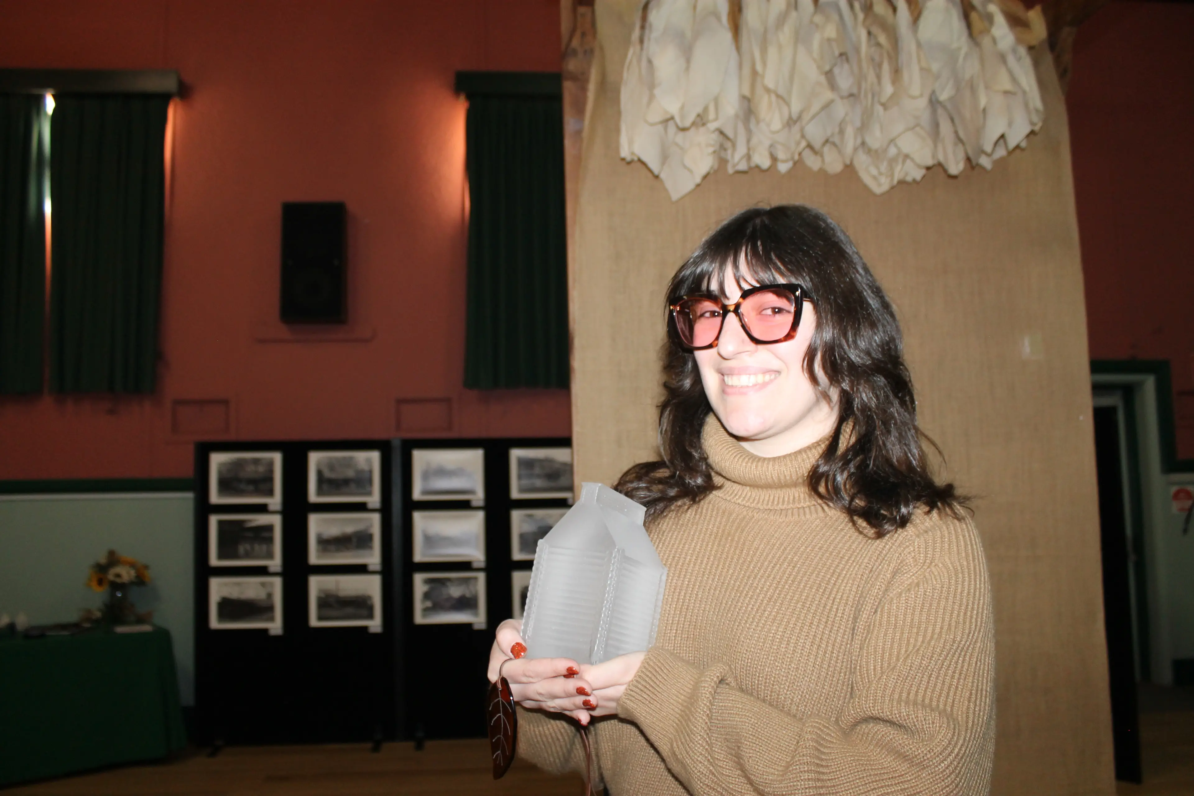 <p>RELIC RECREATION: As part of her Canberra exhibition, Giordana Genero created a series of miniature glass replicas of the local historical tobacco sheds in the region, with more planned for the future. PHOTO: Phoebe Morgan</p>\\n