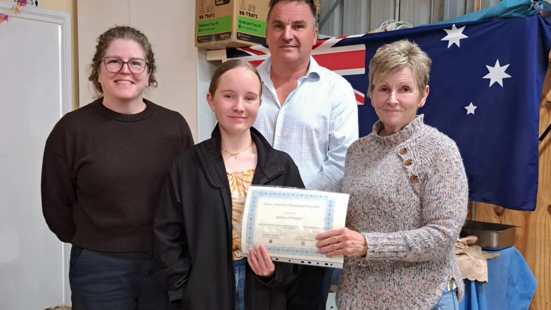 'Inspiring young woman' presented with Allan J Findlay Bursary for 2026
