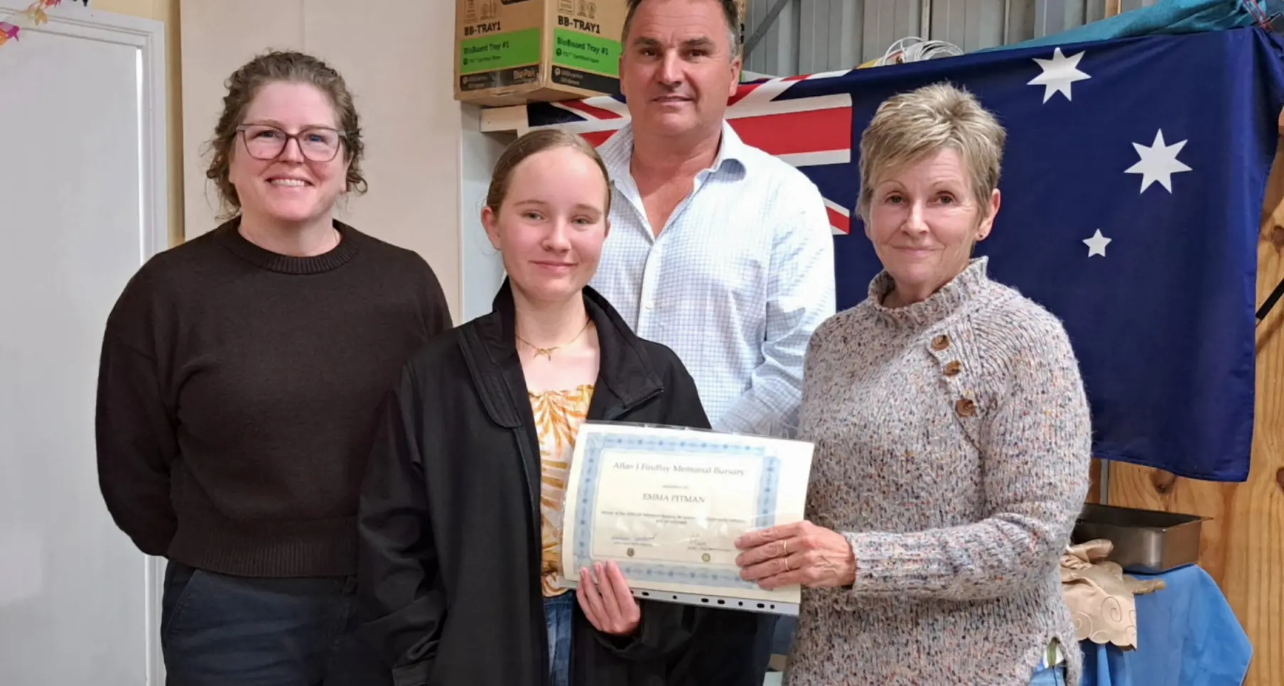 'Inspiring young woman' presented with Allan J Findlay Bursary for 2026