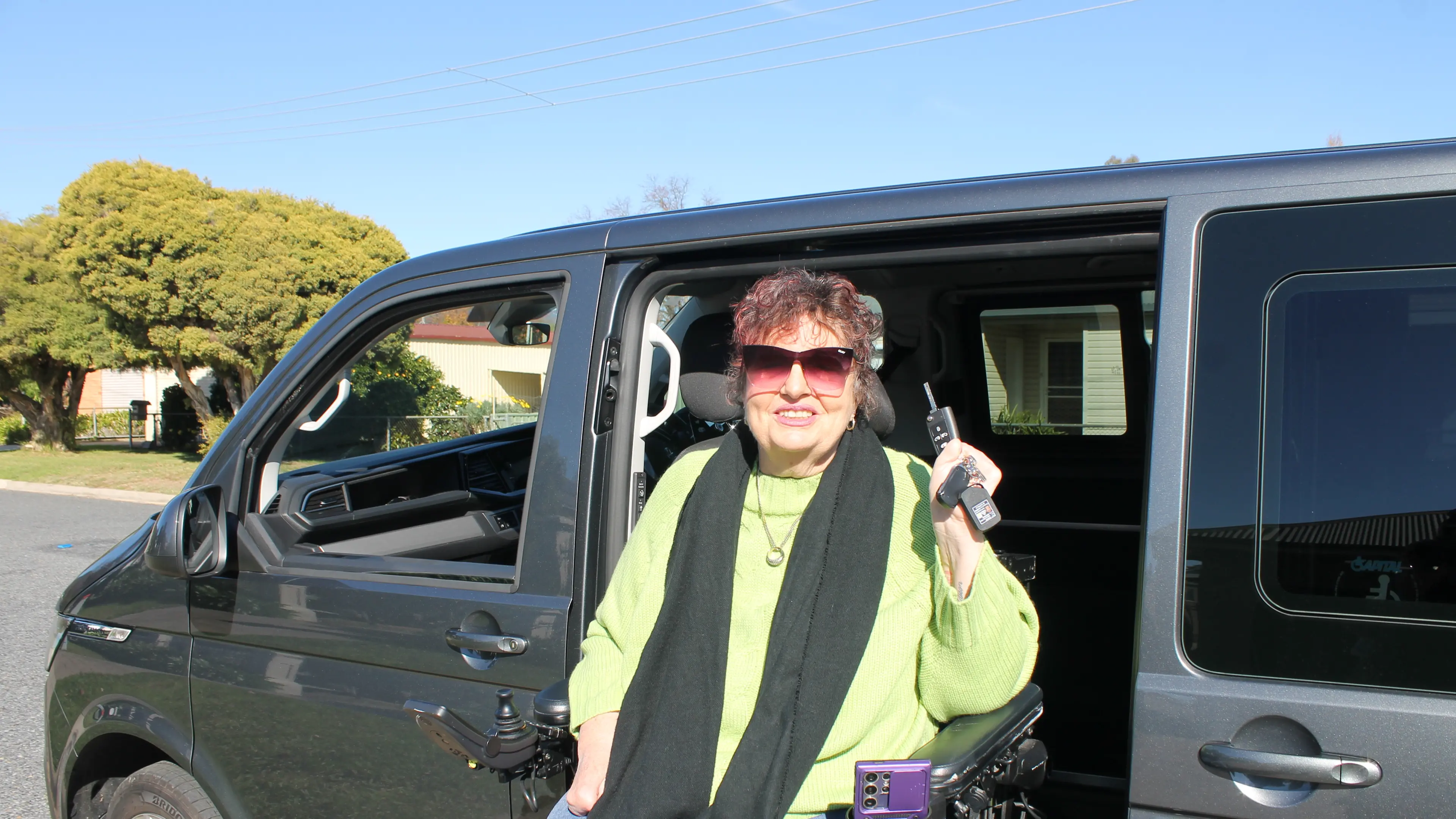 Trish's wait for new wheels comes to a close