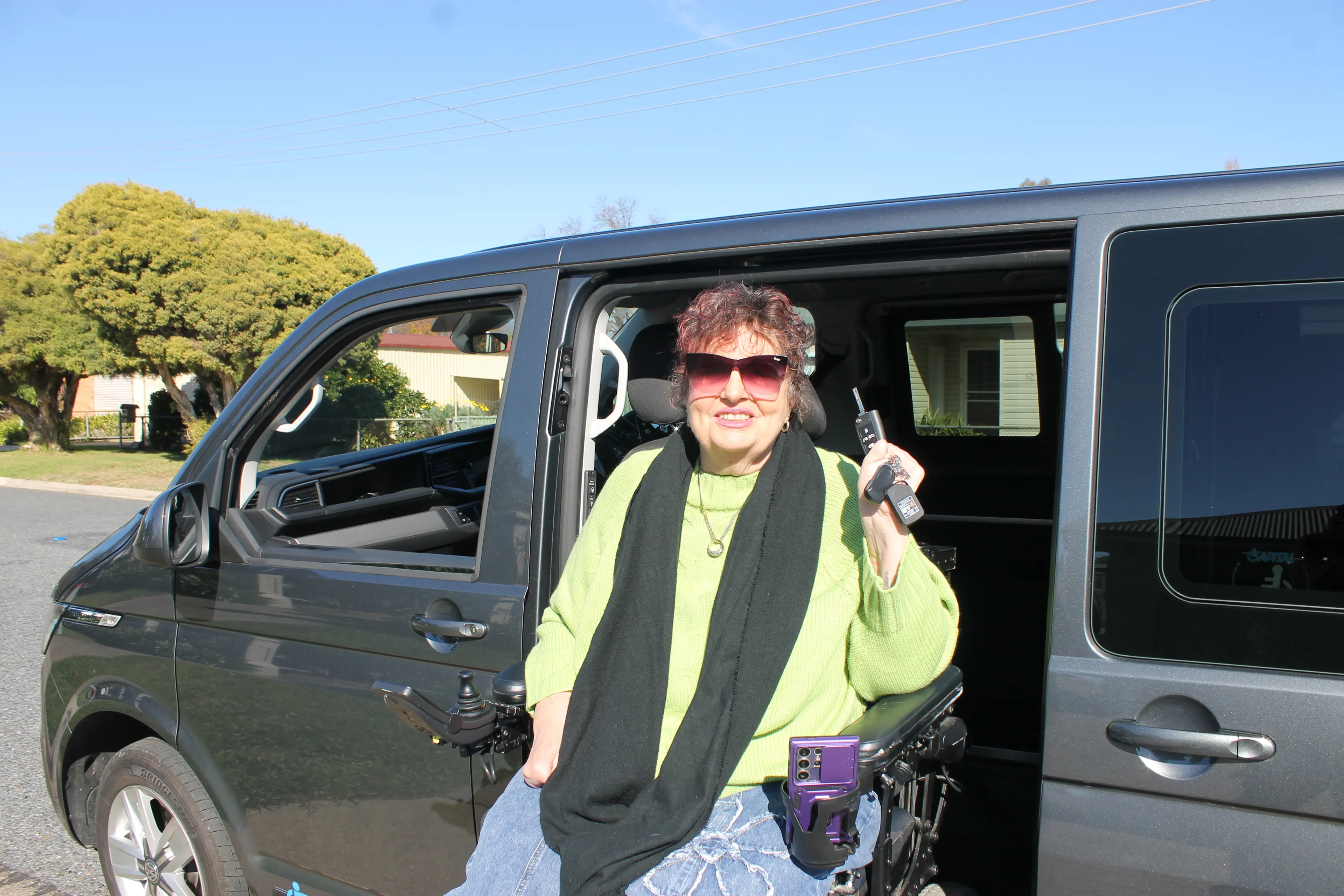 Trish's wait for new wheels comes to a close