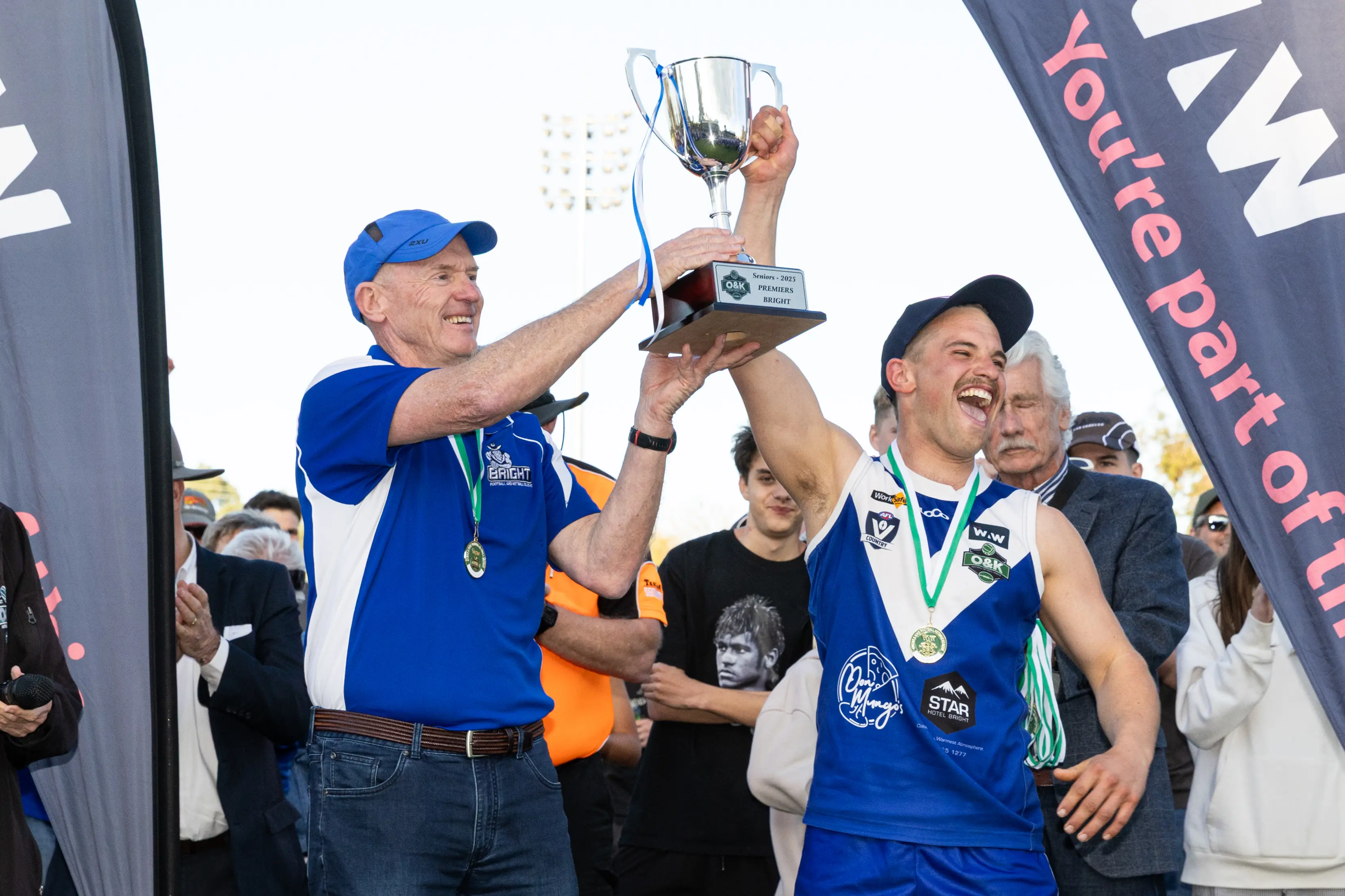 <p>A CHANGE OF SCENERY: Bright took out the 2025 senior premiership in the O&K, potentially for the last time as the club applies to move to the TDFL for the 2027 season.</p>\\n