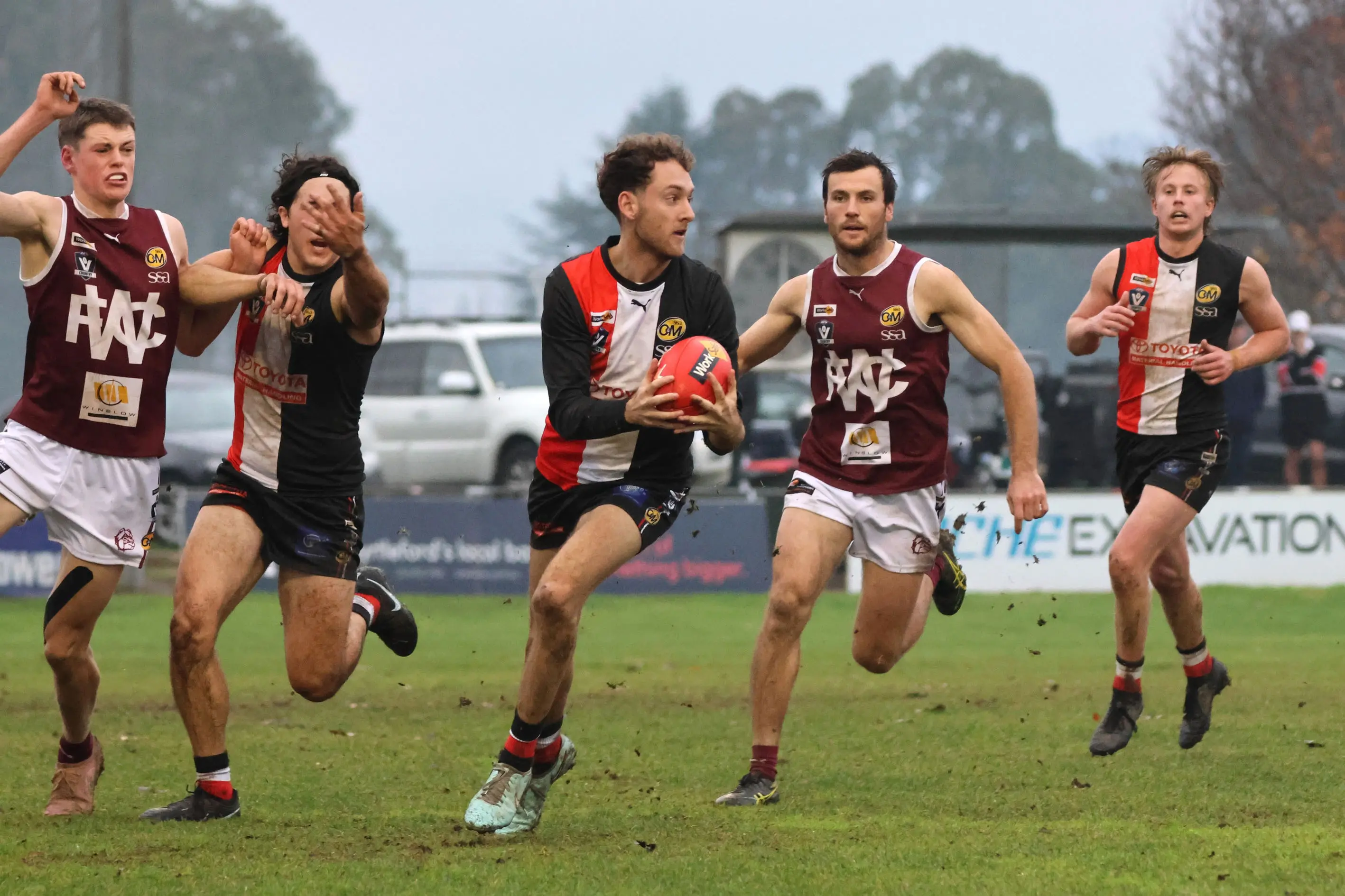 <p>SPEED: Jak Trewin explodes from the contest in the Saints\\' loss to Wodonga. PHOTOS: Janet Watt</p>\\n