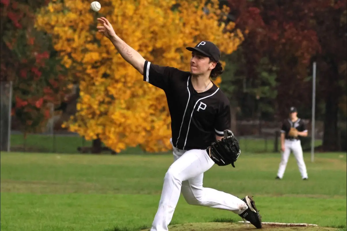 <p>PITCHER: Luca Barthemes on the mound for Porepunkah. PHOTO: Janet Watt.</p>\\n