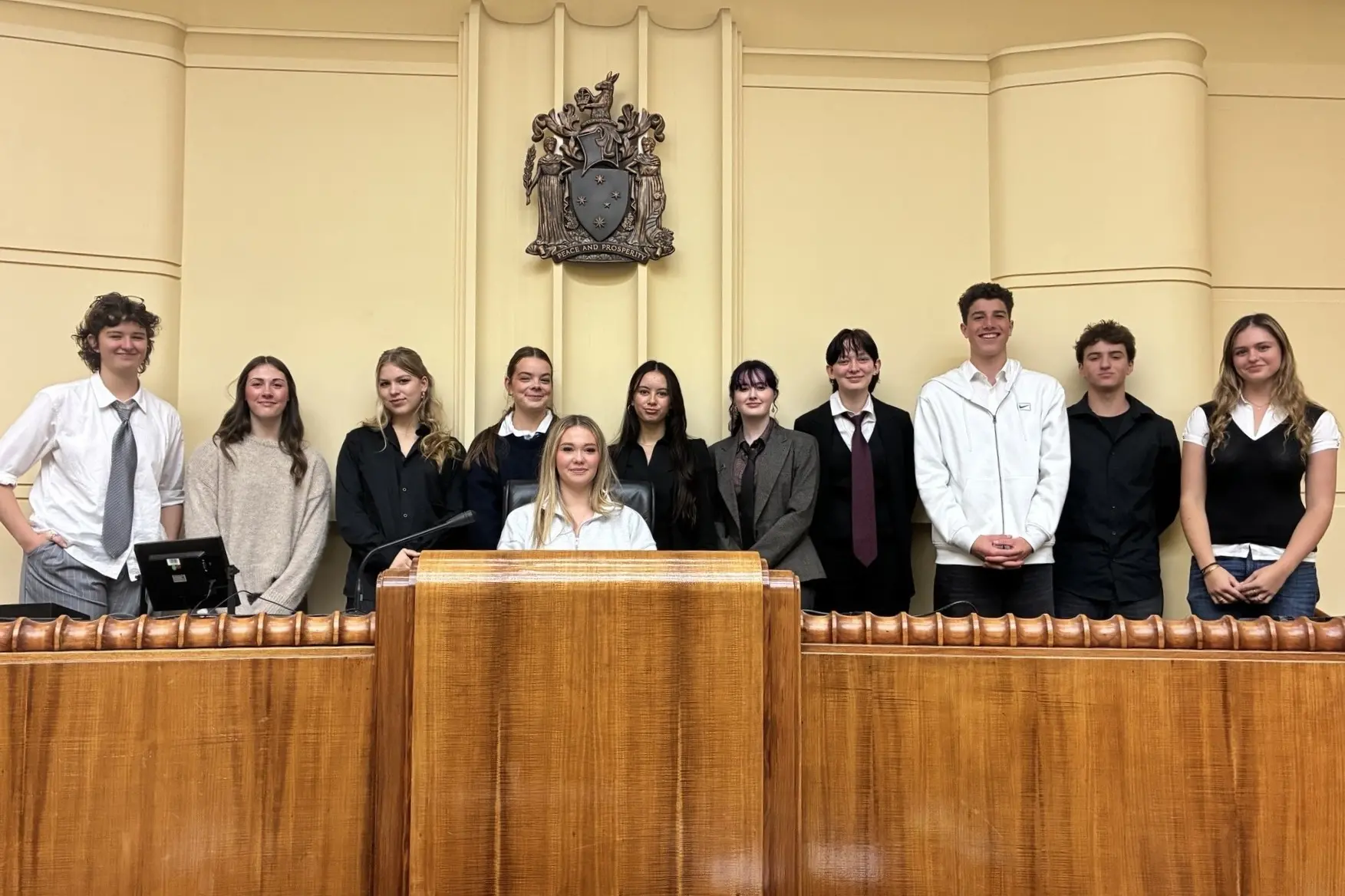 <p>EMERGING LEGAL EAGLES: Bright P-12 College students were able to test out their legal strategies in court and get a bit of real-life experience. PHOTO: Bright P-12 College</p>\\n