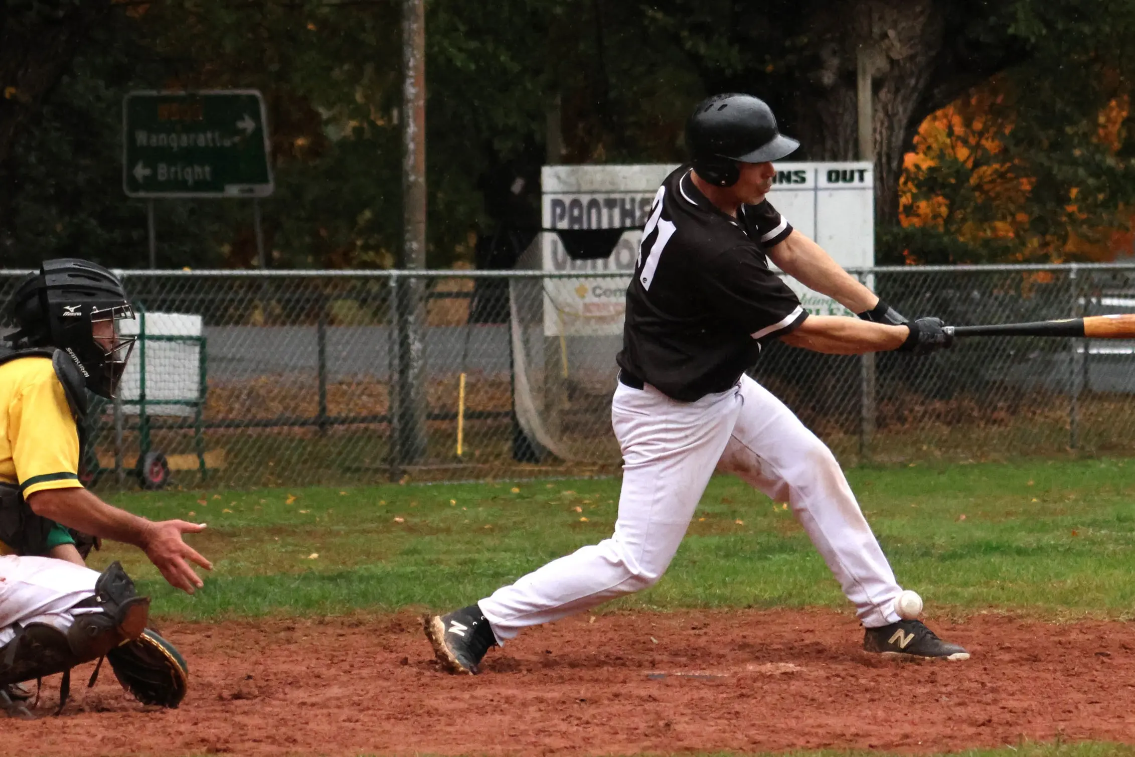 <p>WHAT A WIN: Dean Anders scored the winning run in the Panthers\\' showdown with Wangaratta Rangers. PHOTO: Janet Watt.</p>\\n