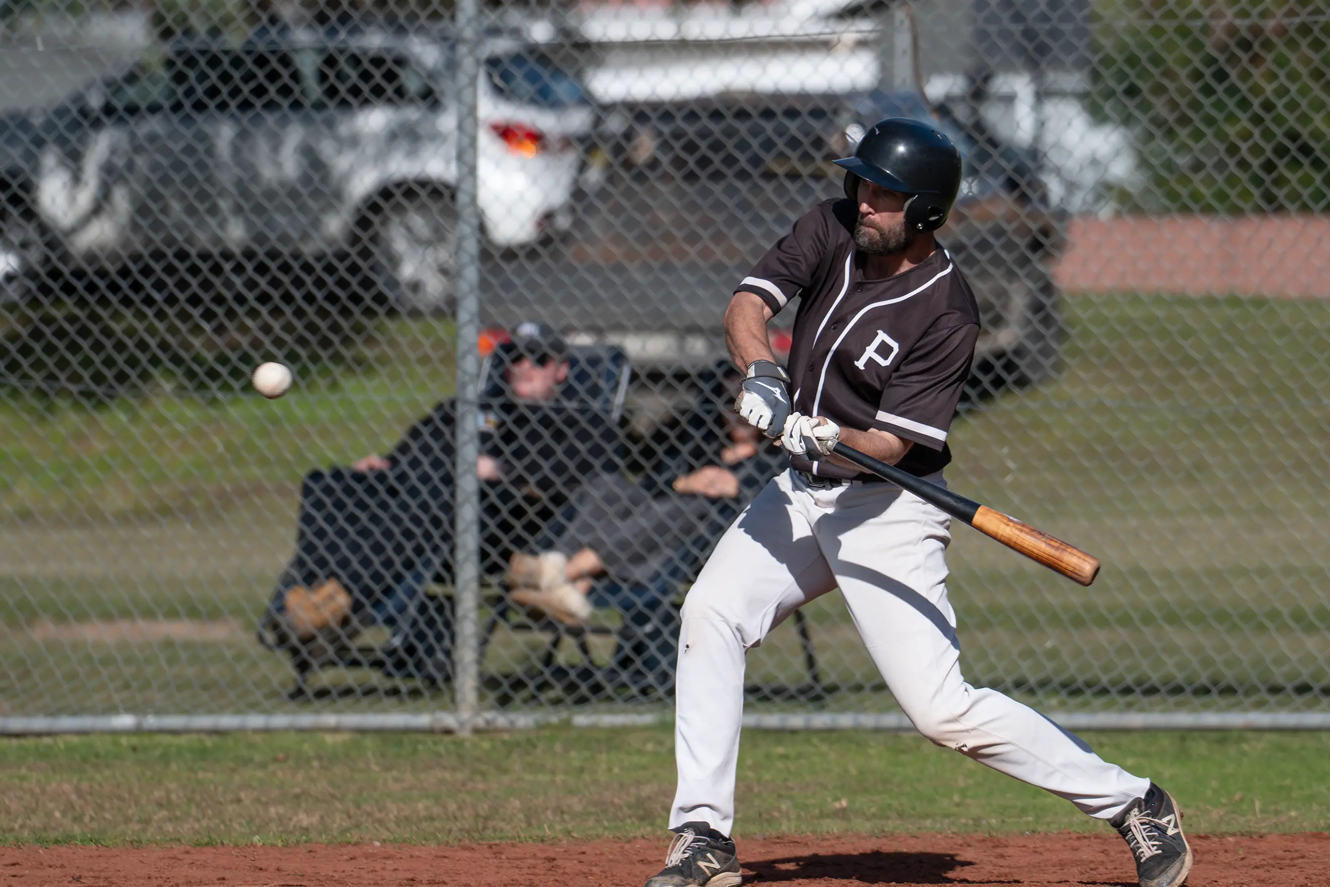 <p>HIT: Paul Meddings swings at the pitch. PHOTO: Melissa Beattie</p>\\n