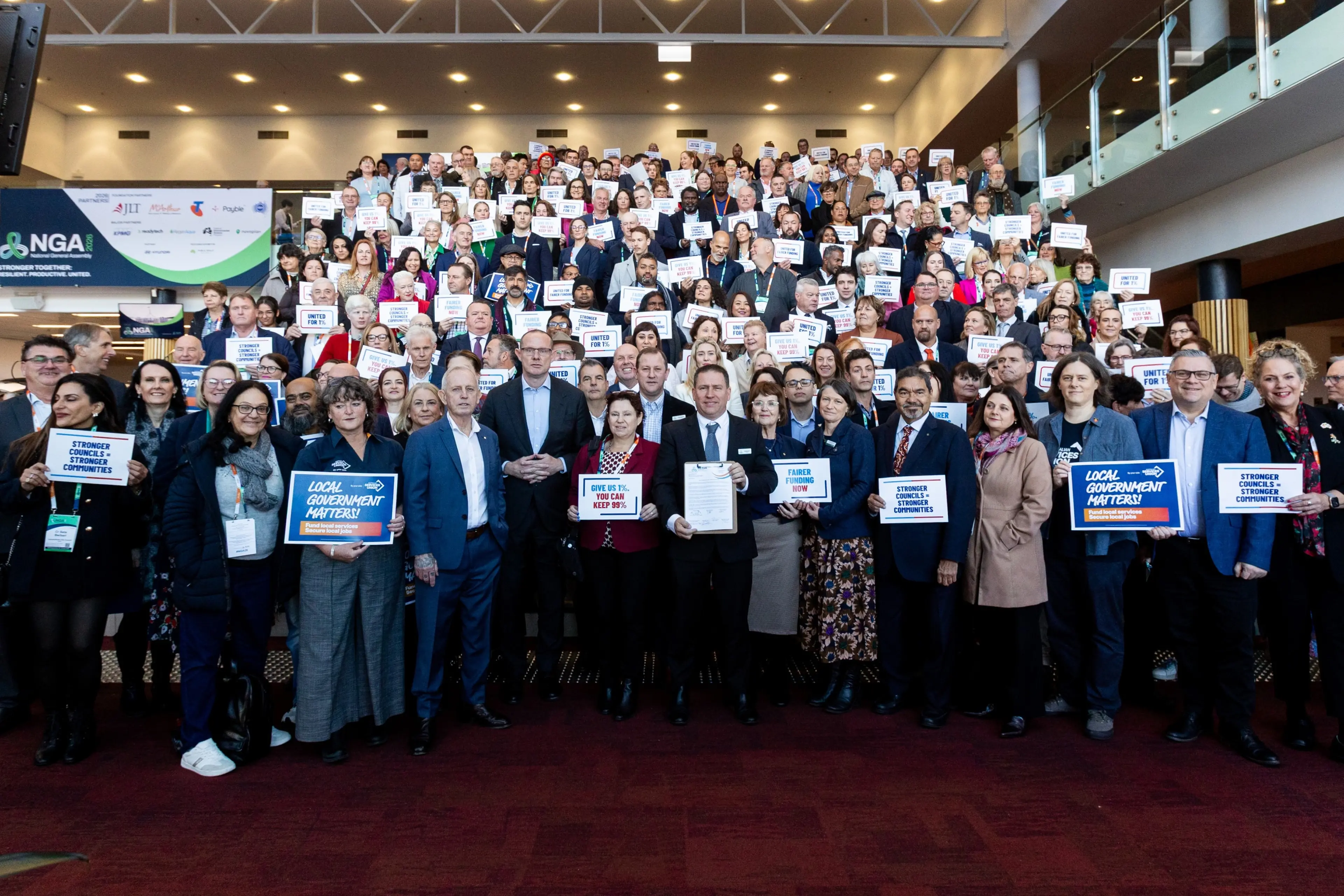 <p>WE NEED IT NOW: Council representatives from across Australia, including Alpine Shire, who attended an assembly in Canberra, are all on the same page when it comes to calls for more Commonwealth funding for local government.</p>\\n