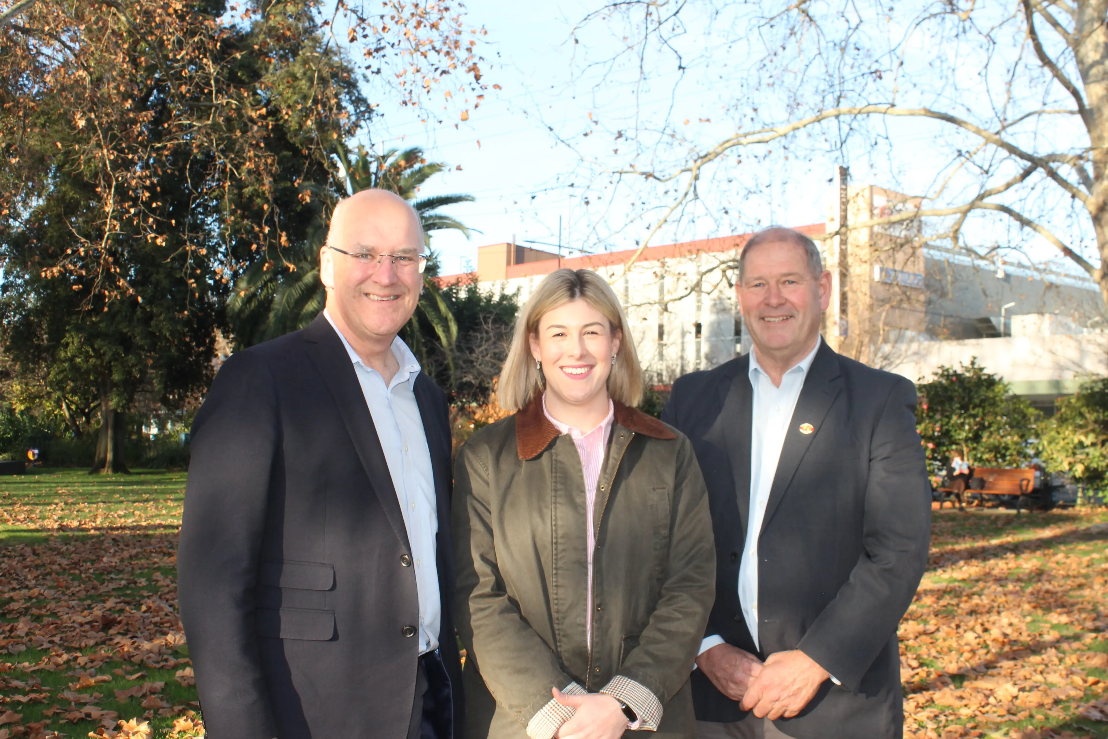<p>FRESH START: Nationals leader Danny O\\'Brien and Opposition leader Jess Wilson toured the Ovens Valley electorate last week with MP Tim McCurdy ahead of November\\'s state election. PHOTO: Bailey Zimmermann</p>\\n