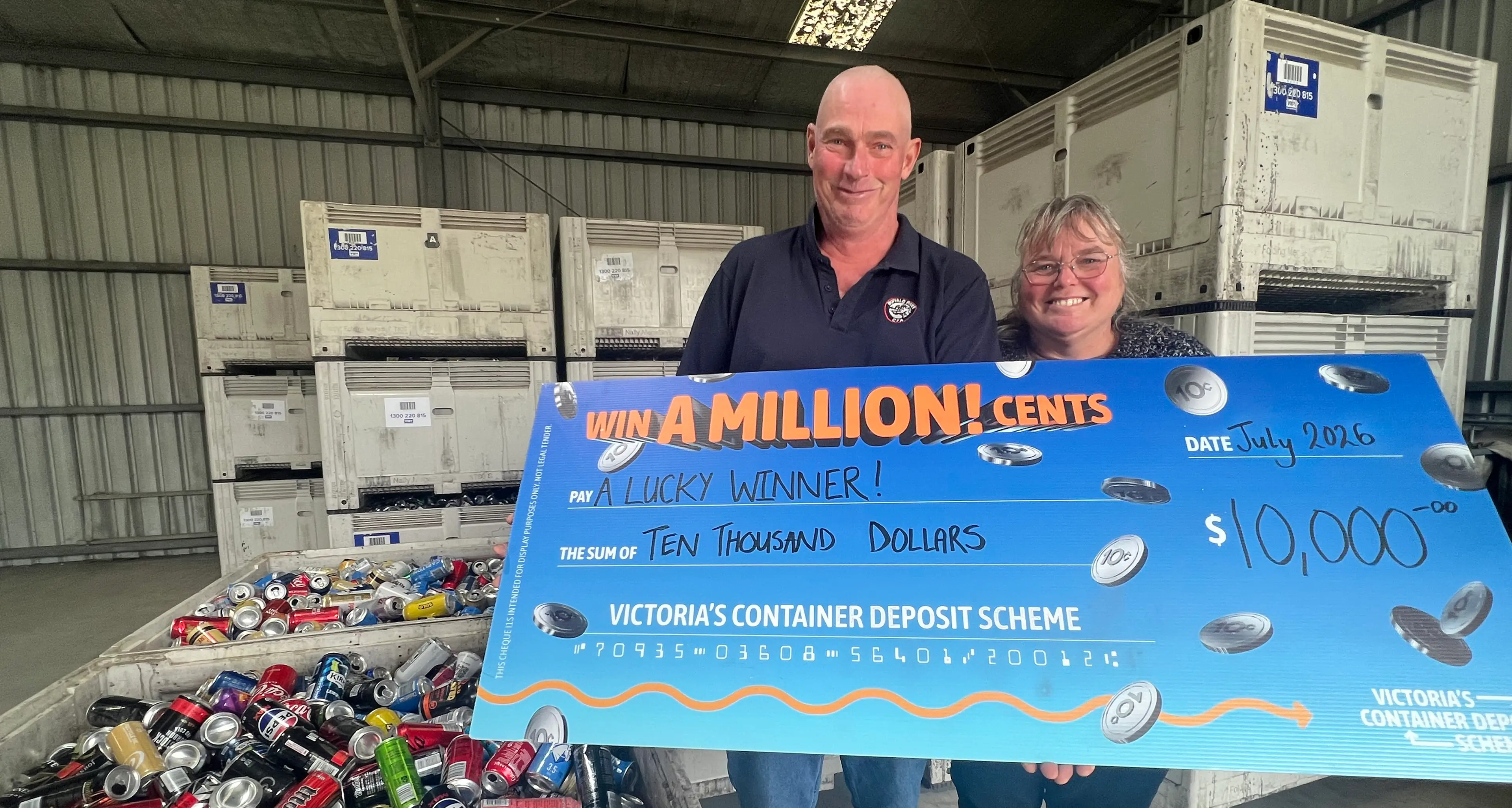 Recycling delivers Trevor a $10,000 payday