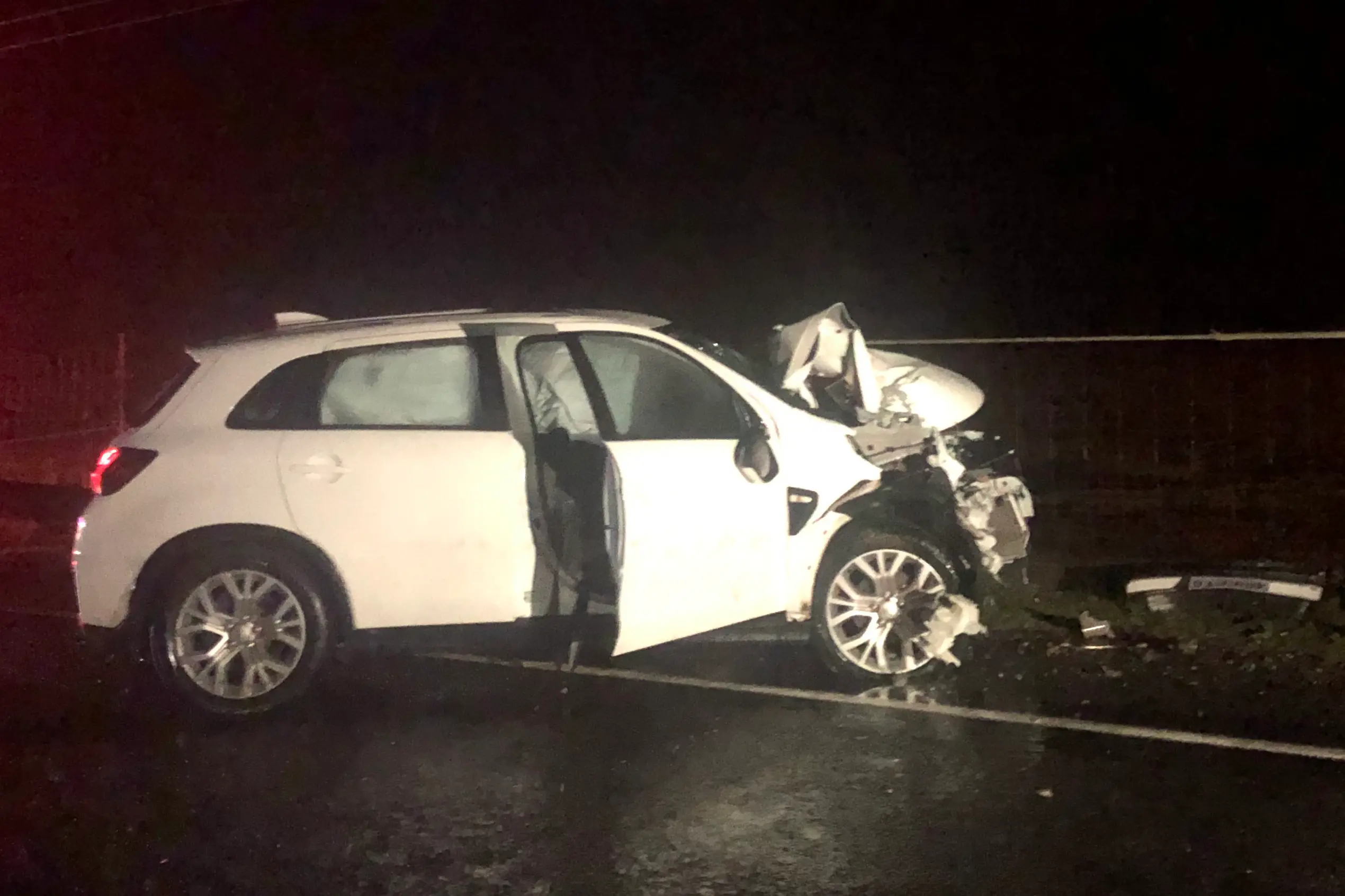 Car crash sent homes into darkness