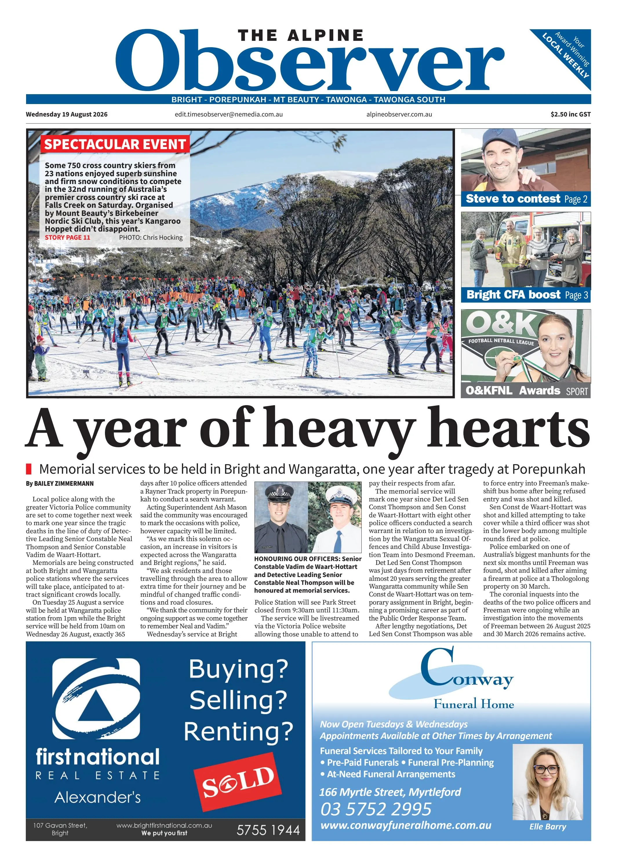 Alpine Observer, Wednesday, August 19, 2026