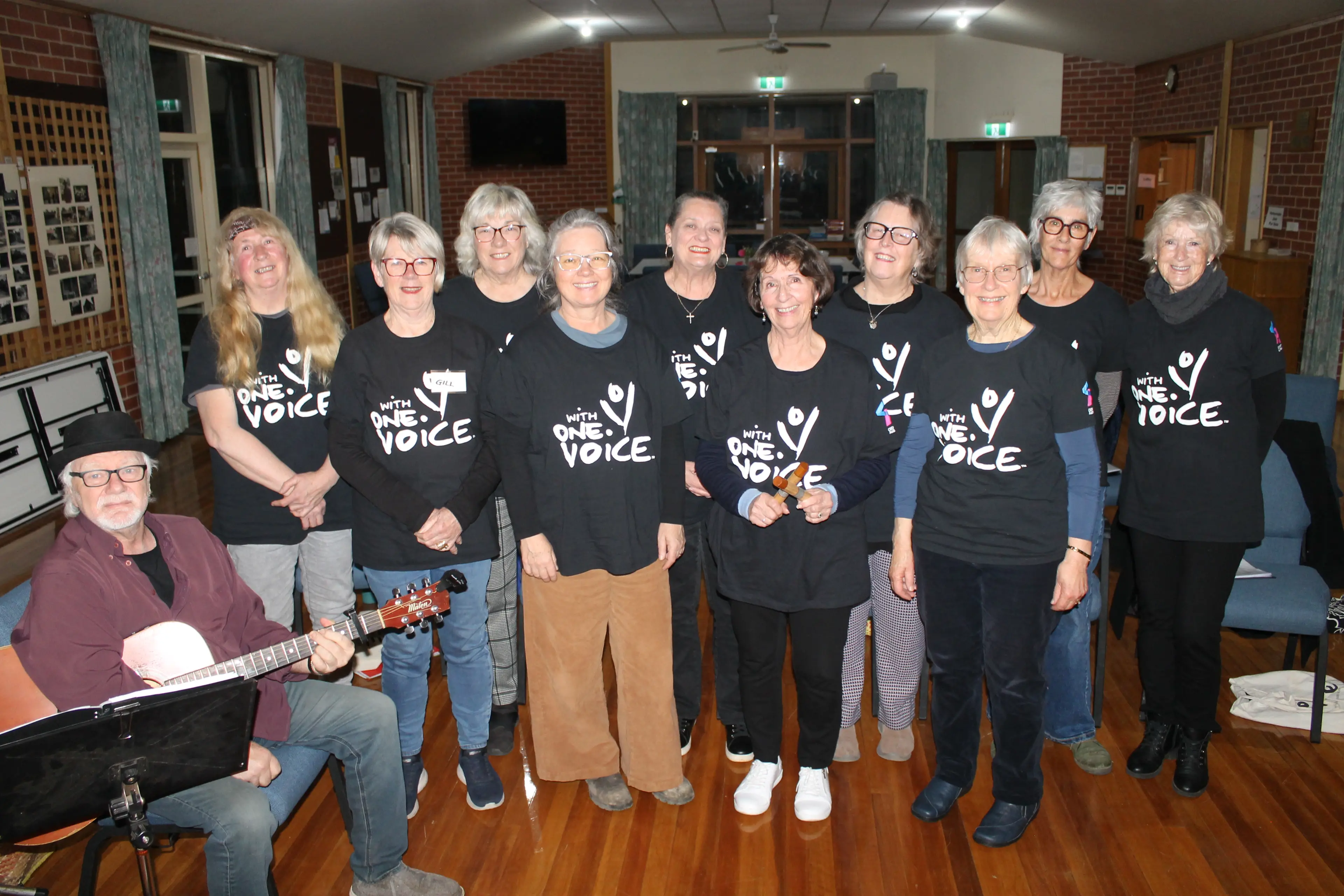 <p>PRACTISE MAKES PITCH PERFECT: Rehearsing for their performance at the Myrtleford Savoy Club this Sunday are North East With One Voice Choir members (from left), teacher and conductor Rudi Katterl, Joy Gleninning, Gill Piggott, Libby Katterl, Kim Hebich, Vicky McGowan, Jenny Rizzato, Jen Balnaves, Dorothy Veldman, Sally Anfruns and Annelise Peters. PHOTO: Phoebe Morgan75852.0</p>\\n