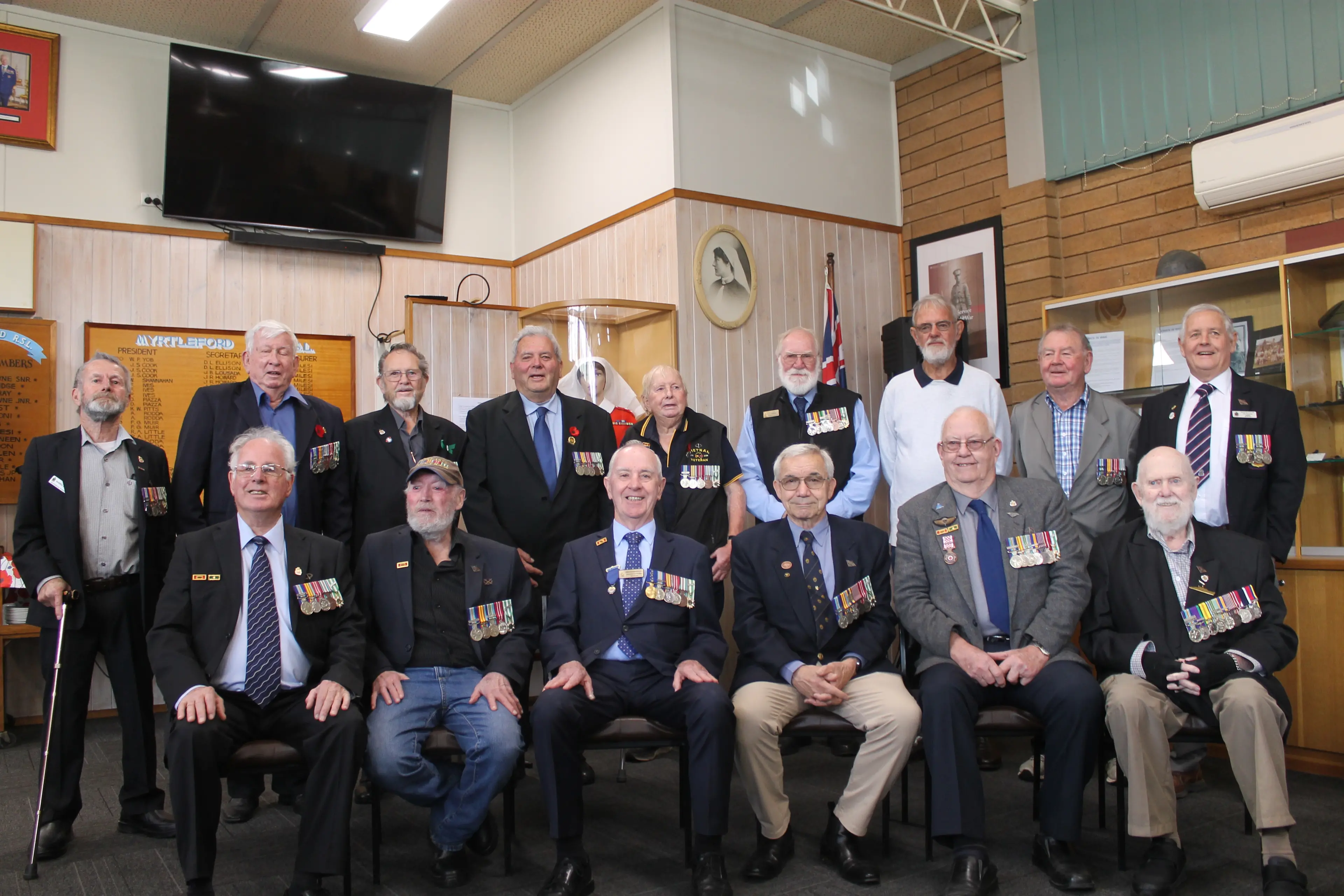 <p>UPLIFTING REUNION: 15 Vietnam veterans from RSL clubs in the North East were joined by their family and friends in Myrtleford last week, to mark the 60-year anniversary of the Battle of Long Tan and reflect on the Vietnam War\\'s impact on soldiers to this day. PHOTOS: Phoebe Morgan</p>\\n