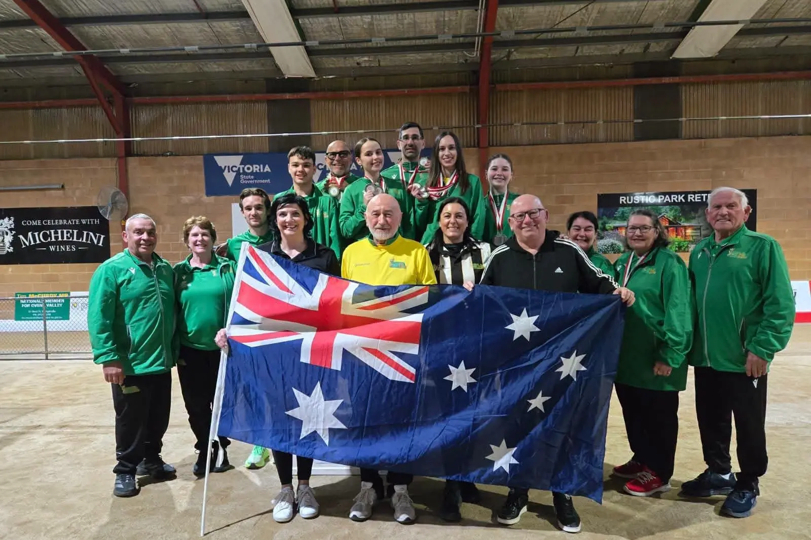 <p>HOME COURT ADVANTAGE: The Australian contingent for the 2026 Asia Oceania Sport Boules Confederation Championships. PHOTOS: Myrtleford Savoy Bocce Club.</p>\\n
