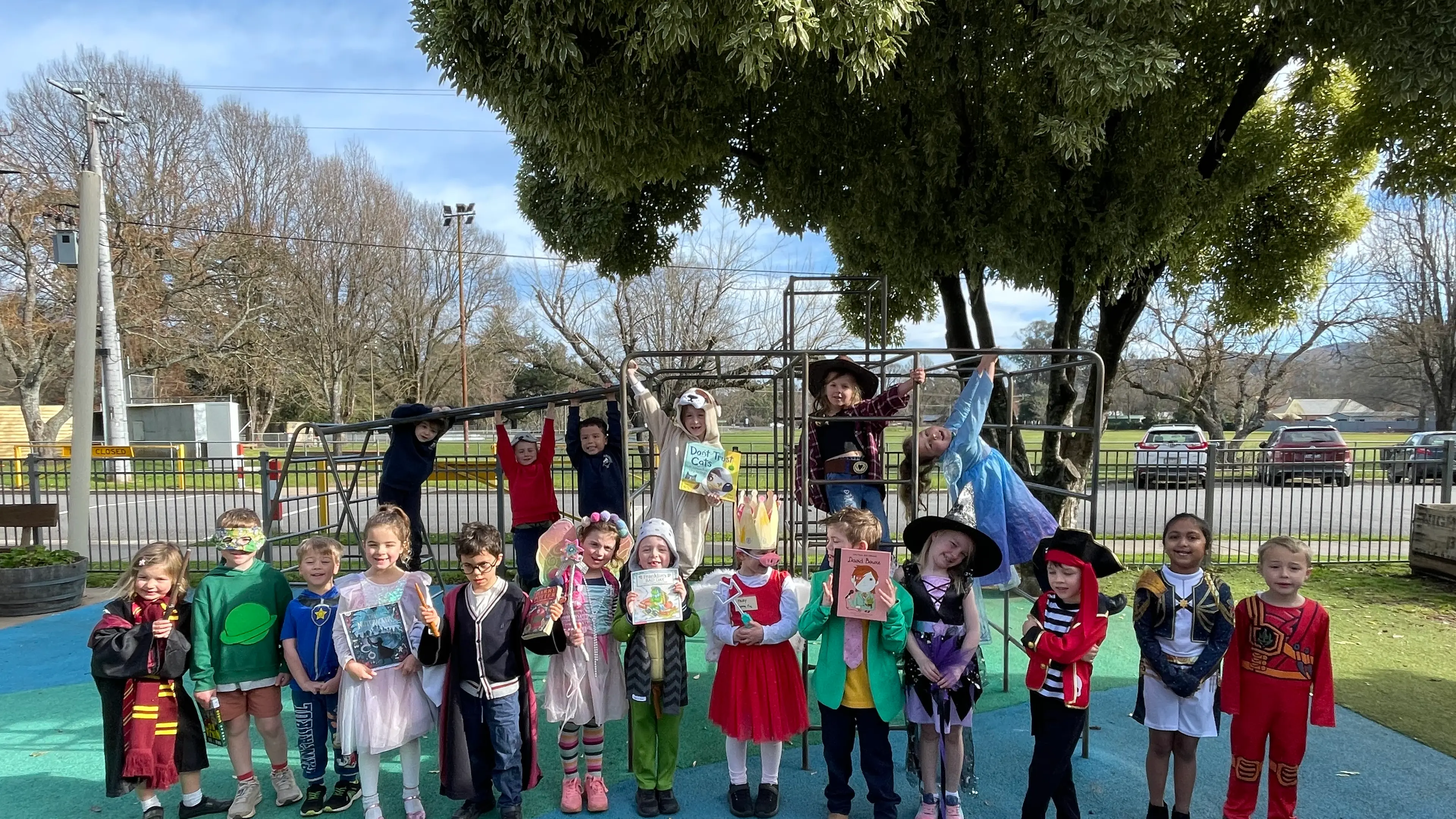 Porepunkah pupils put on a colourful character parade for this year's Book Week