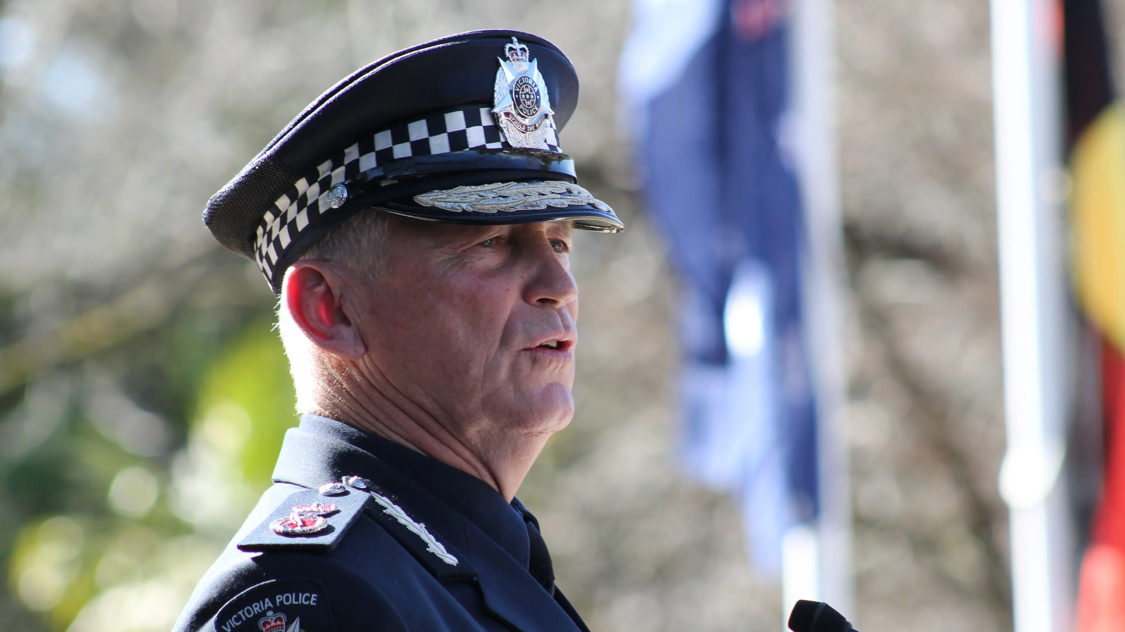 Strong show of support for fallen family in blue
